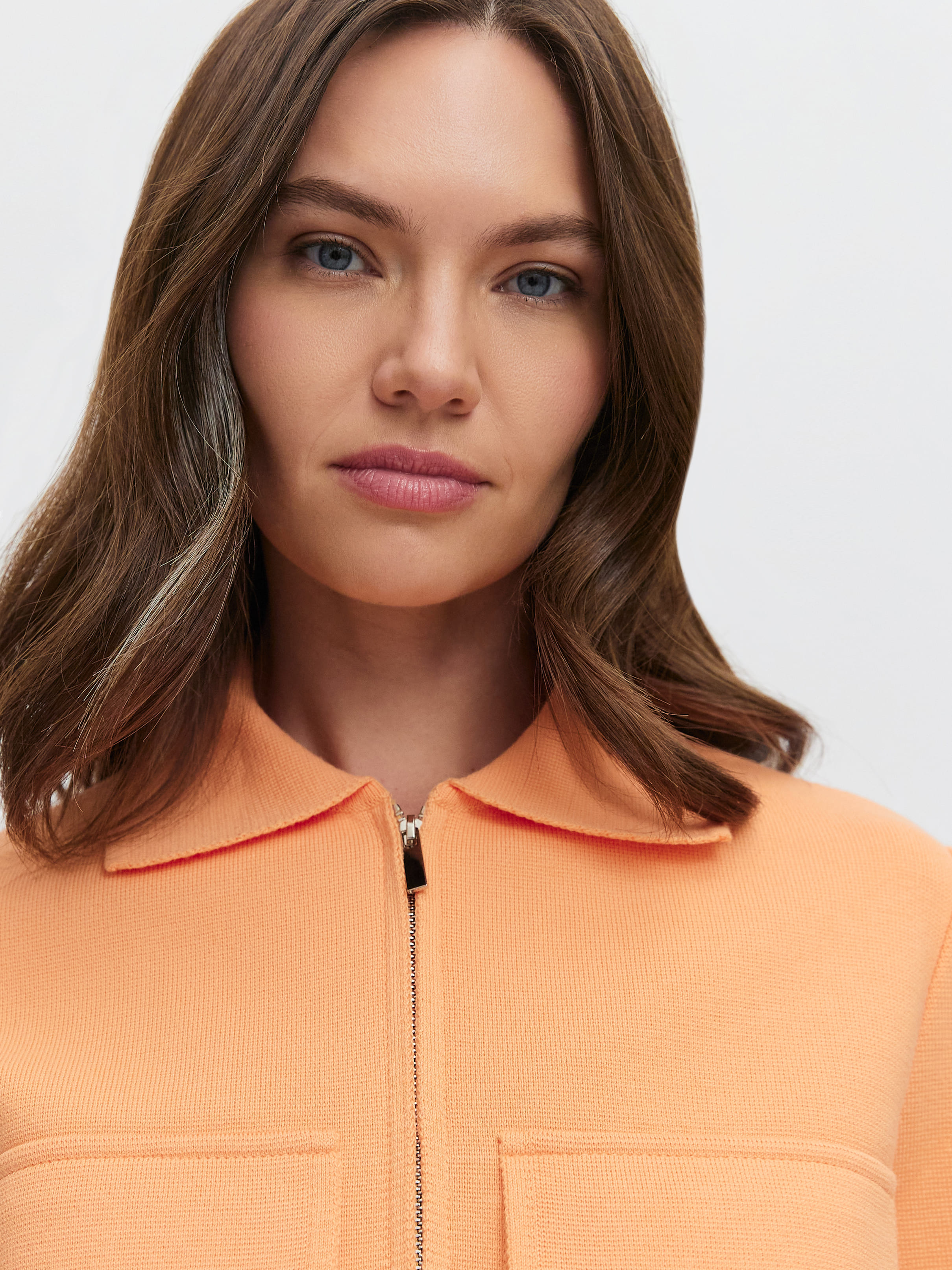 Давиль жакет трикотажный (абрикосовый, 44-46)