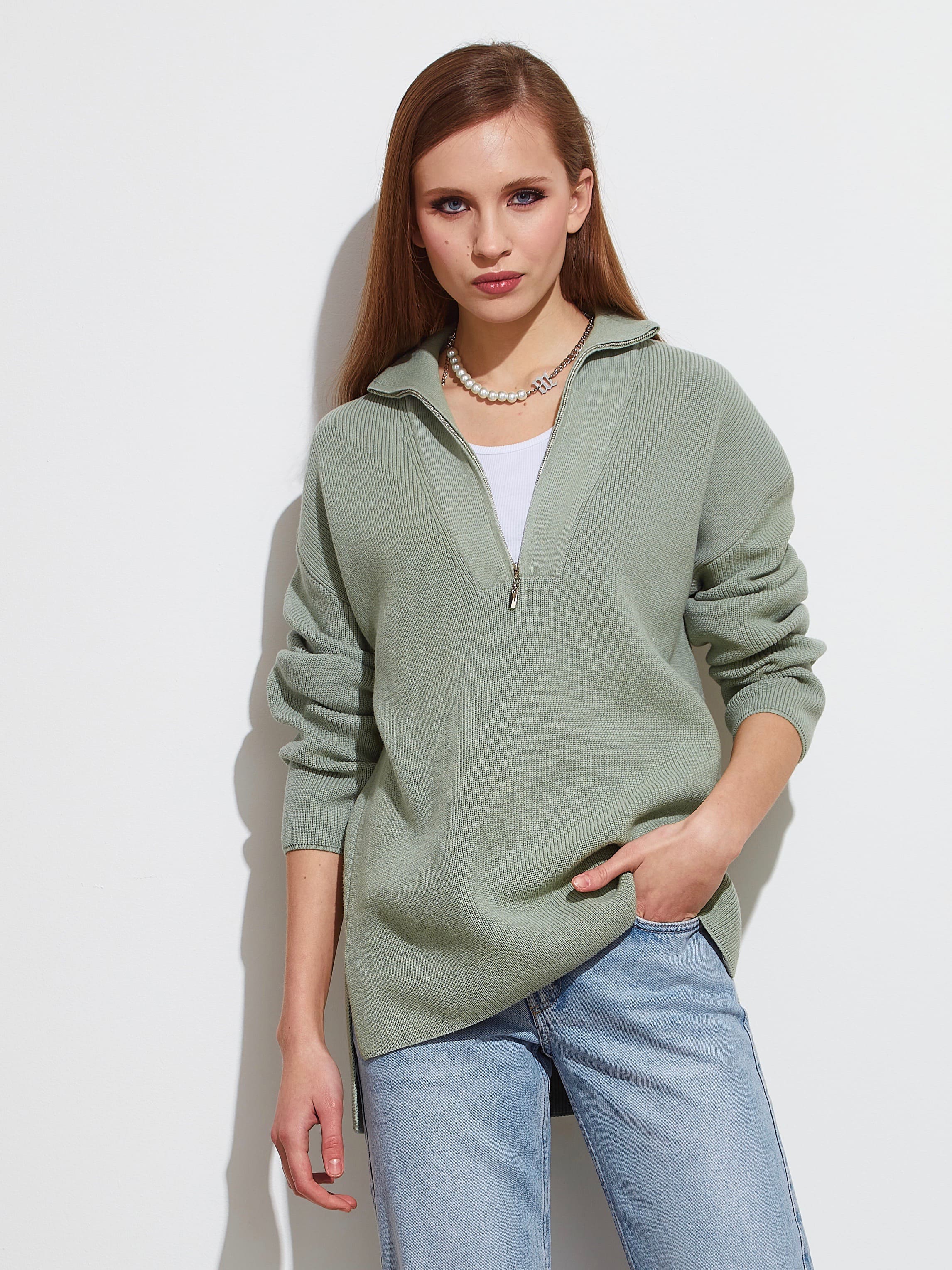 Райди джемпер трикотажный (светло-зеленый, 44-46)