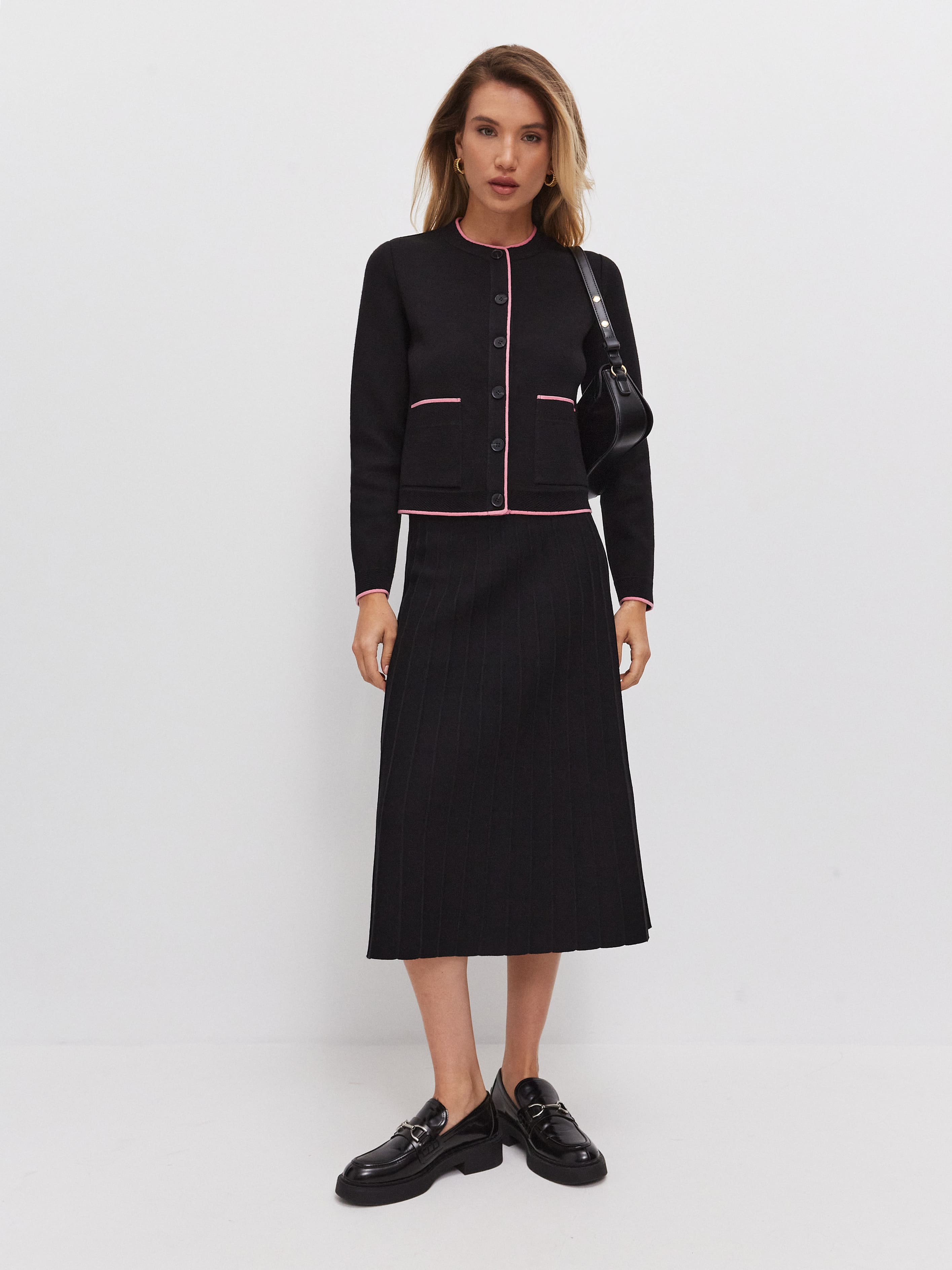 Сириус жакет трикотажный (черный, 46)