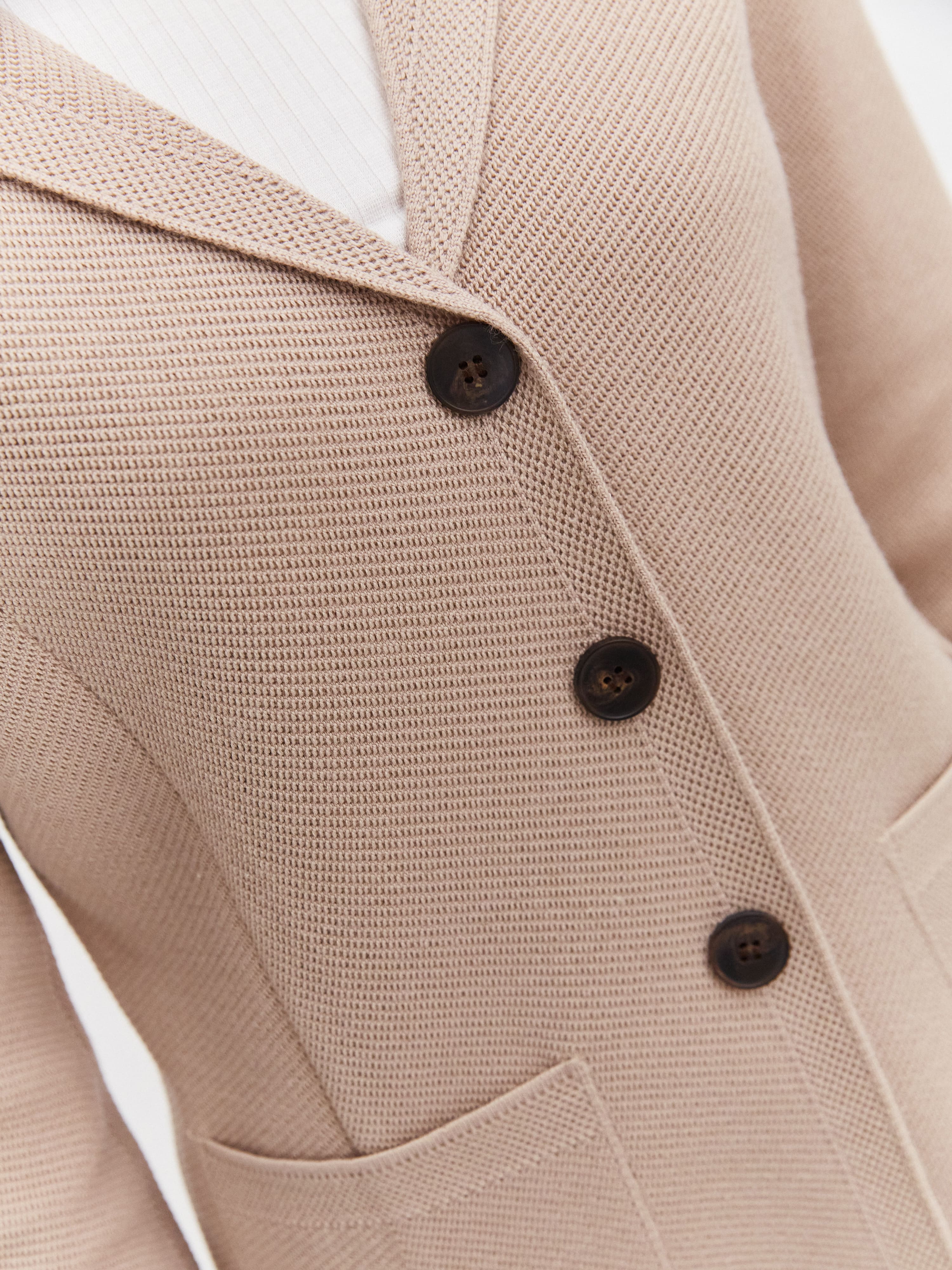 Имбирь жакет трикотажный (капучино, 46)