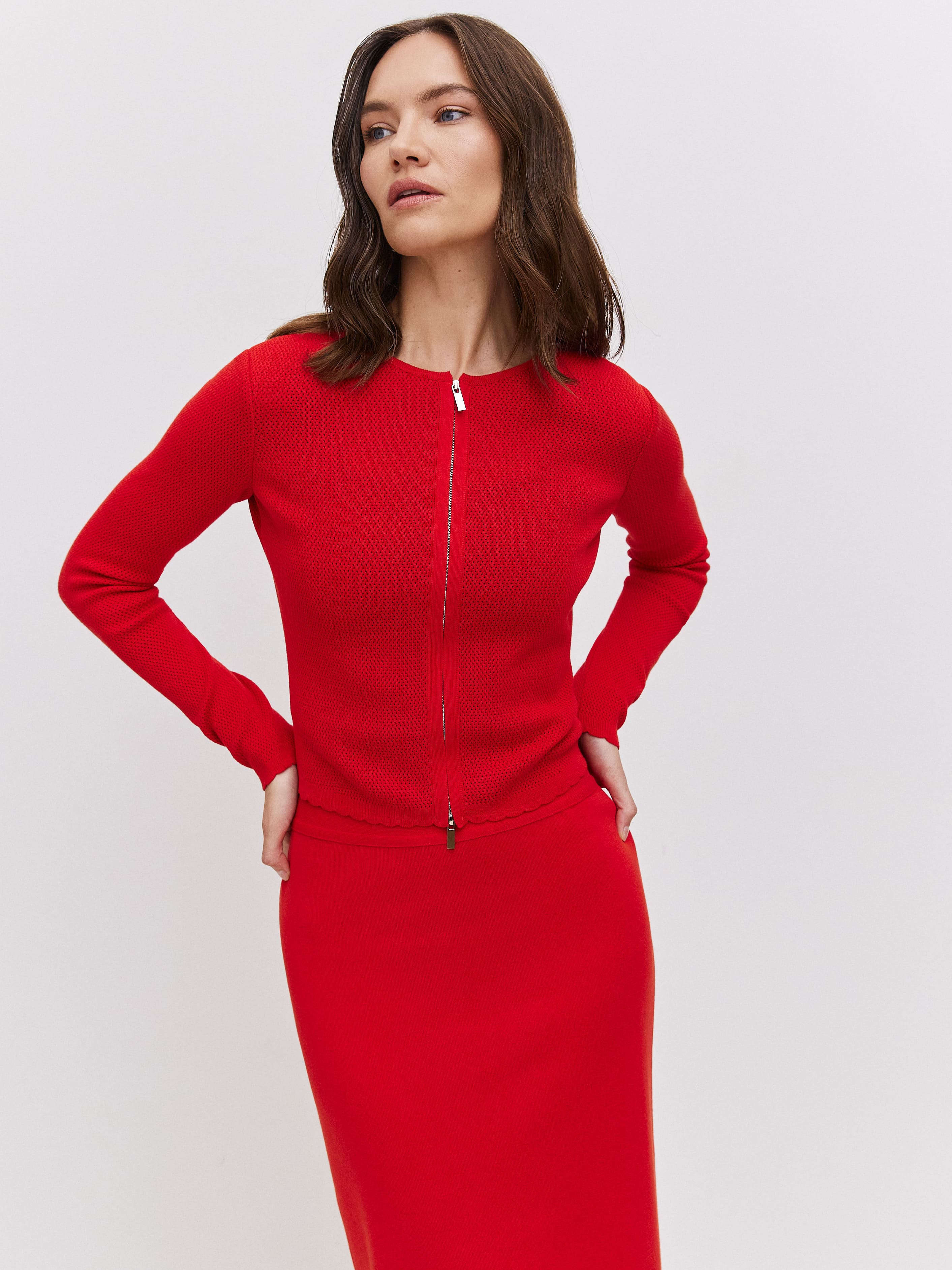 Соул жакет трикотажный (красный, 44-46)