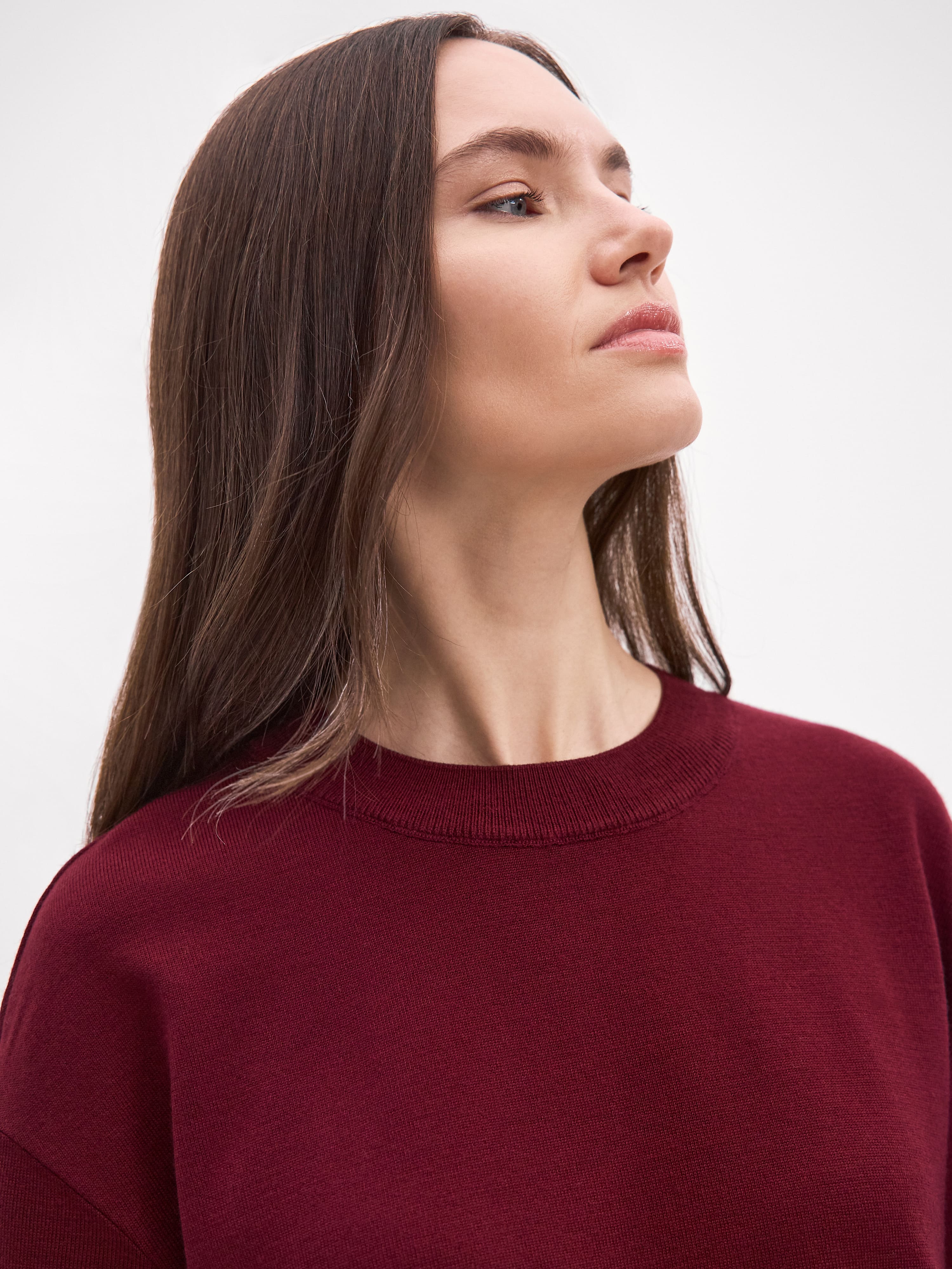 Дания джемпер трикотажный (бордо, 44-46)