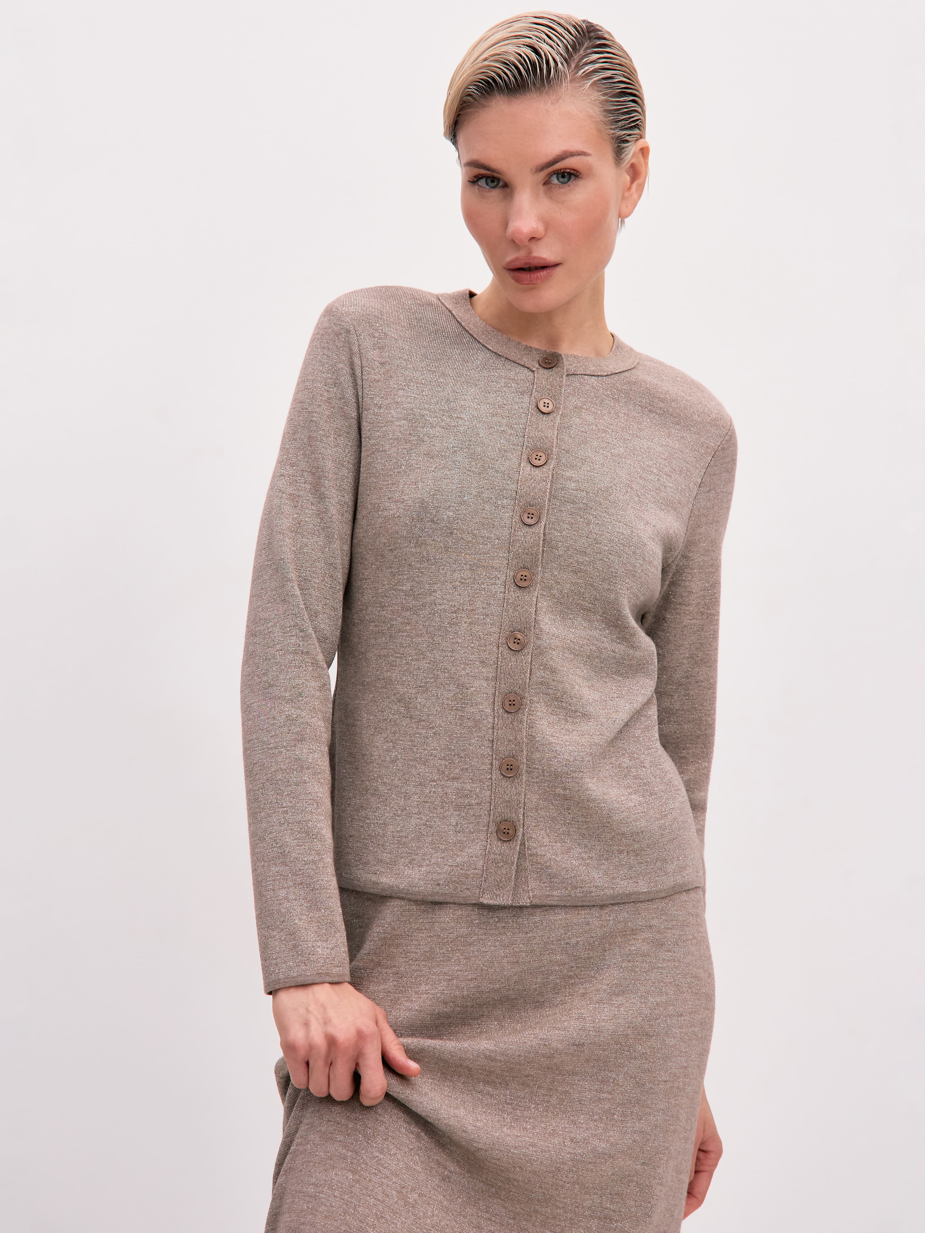 Розалин кардиган трикотажный (какао, 44-46)