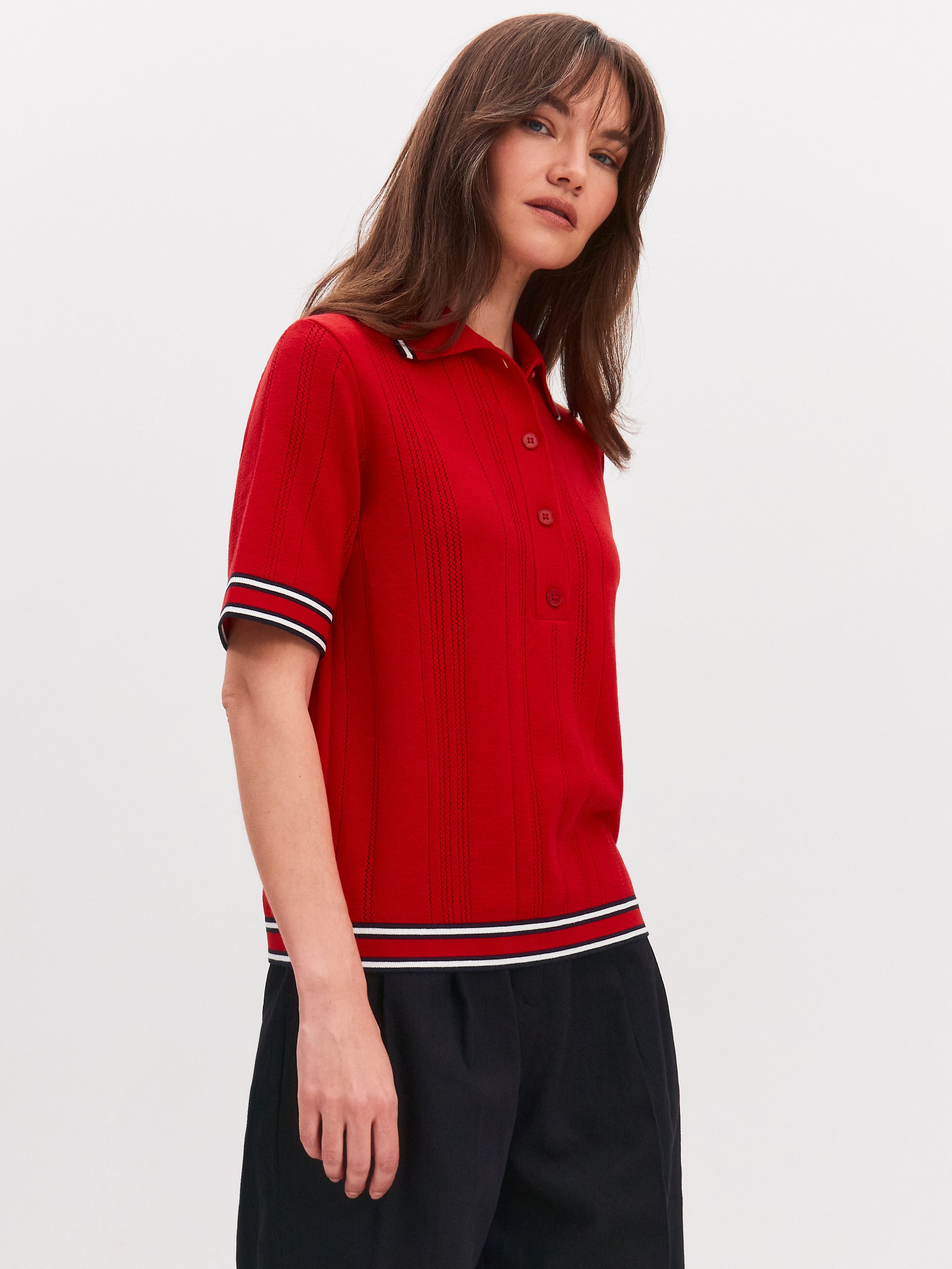 Данте джемпер (футболка) трикотажный (красный/темно-синий, 44-46)