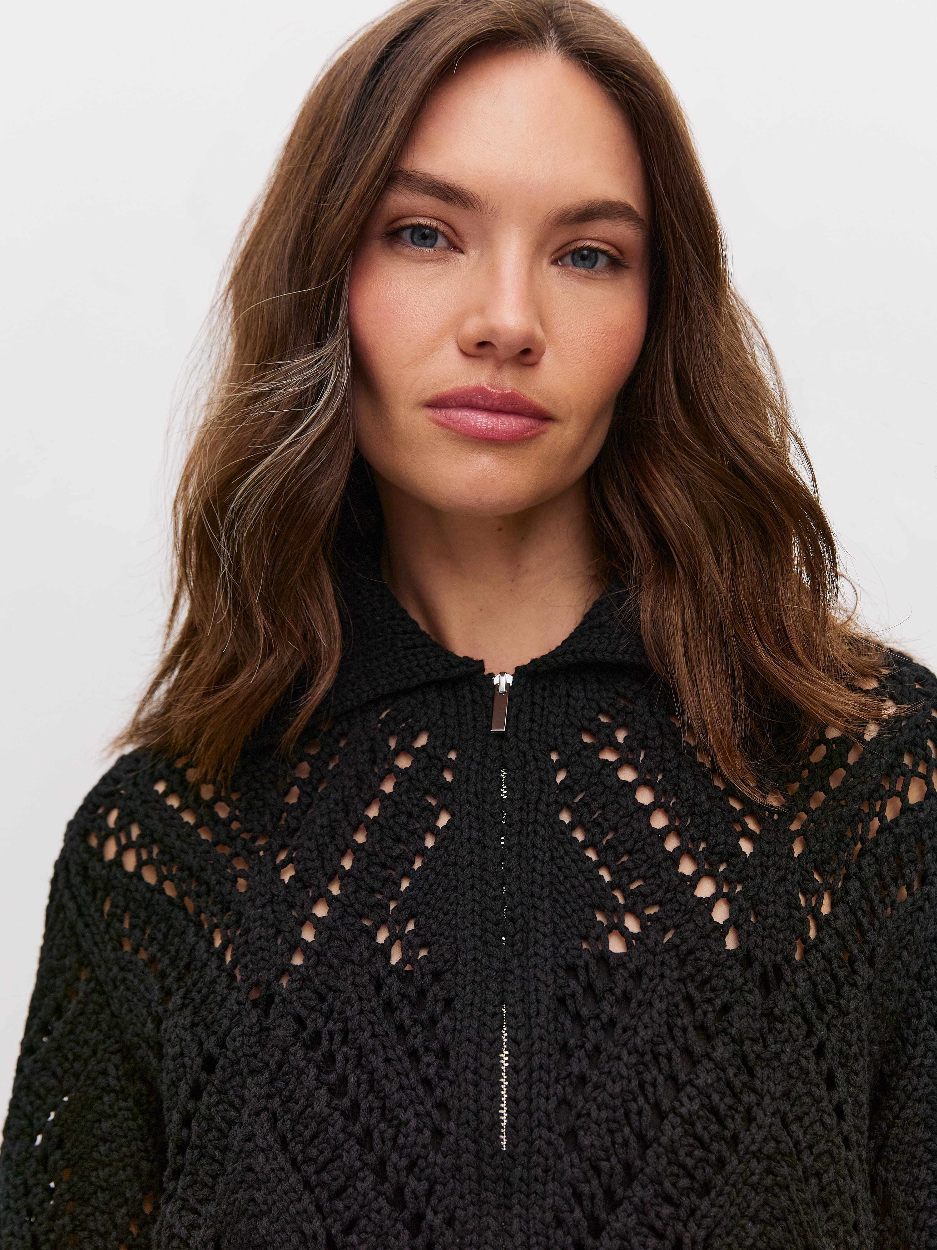 Риччи джемпер (бомбер) трикотажный (черный, 44-46)