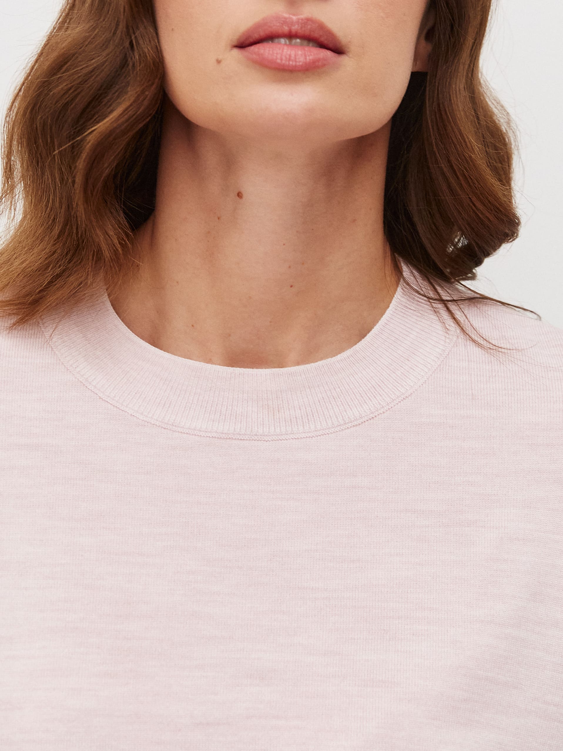 Дания джемпер трикотажный (бледно-розовый, 44-46)