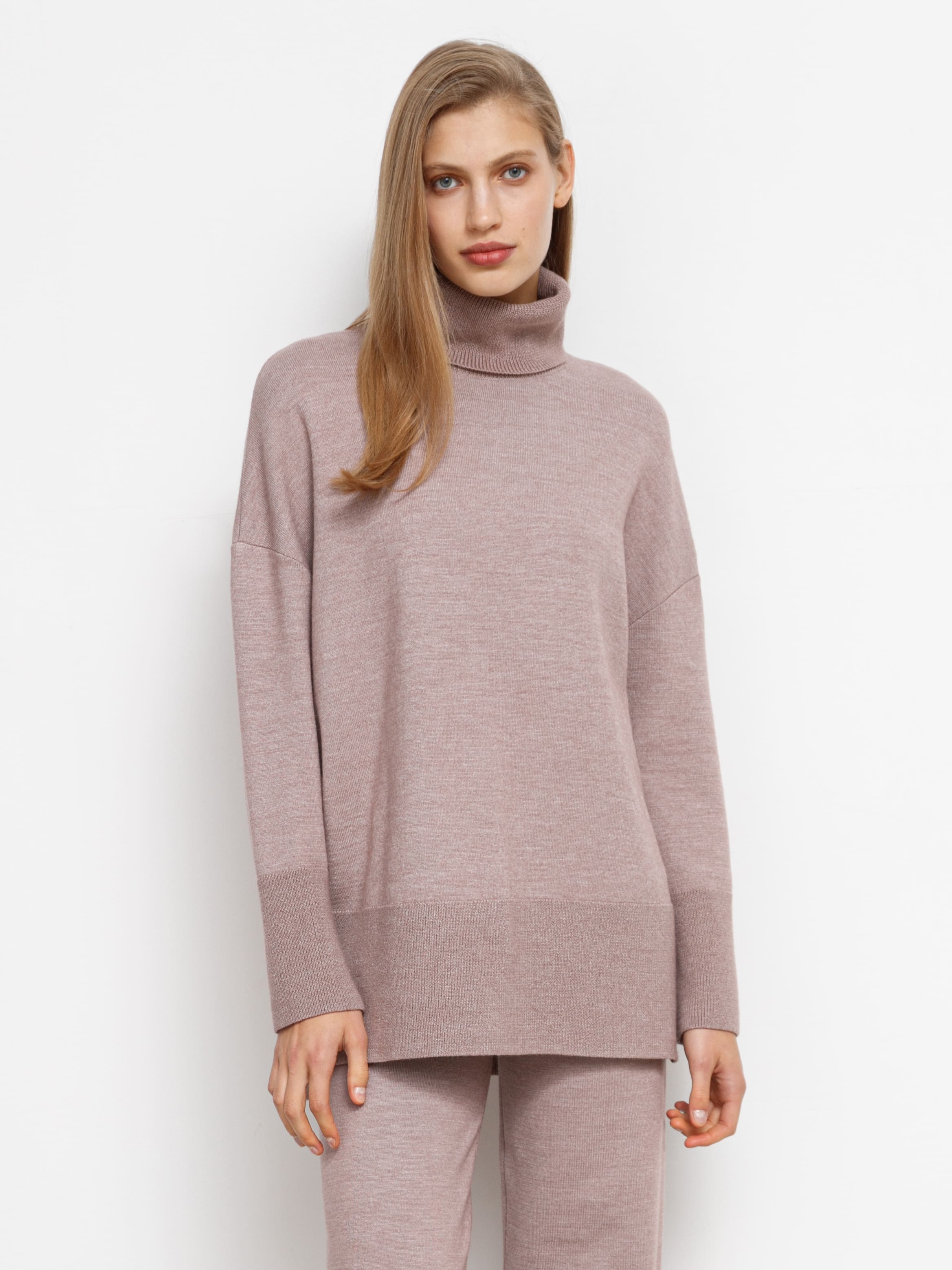 Сатурн джемпер трикотажный (розовато-серый, 44-46)