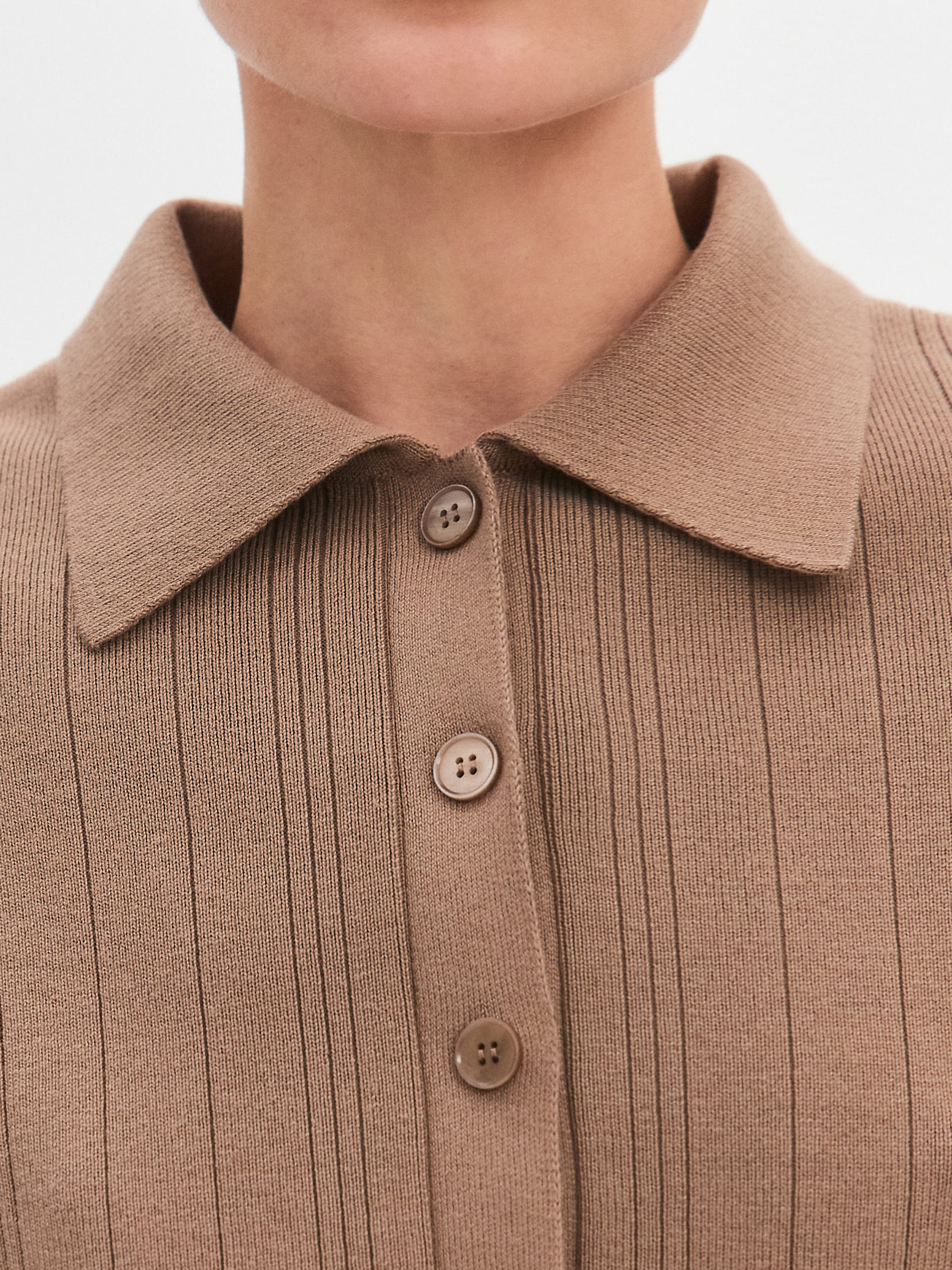 Лусио джемпер (поло) трикотажный (какао, 44-46)