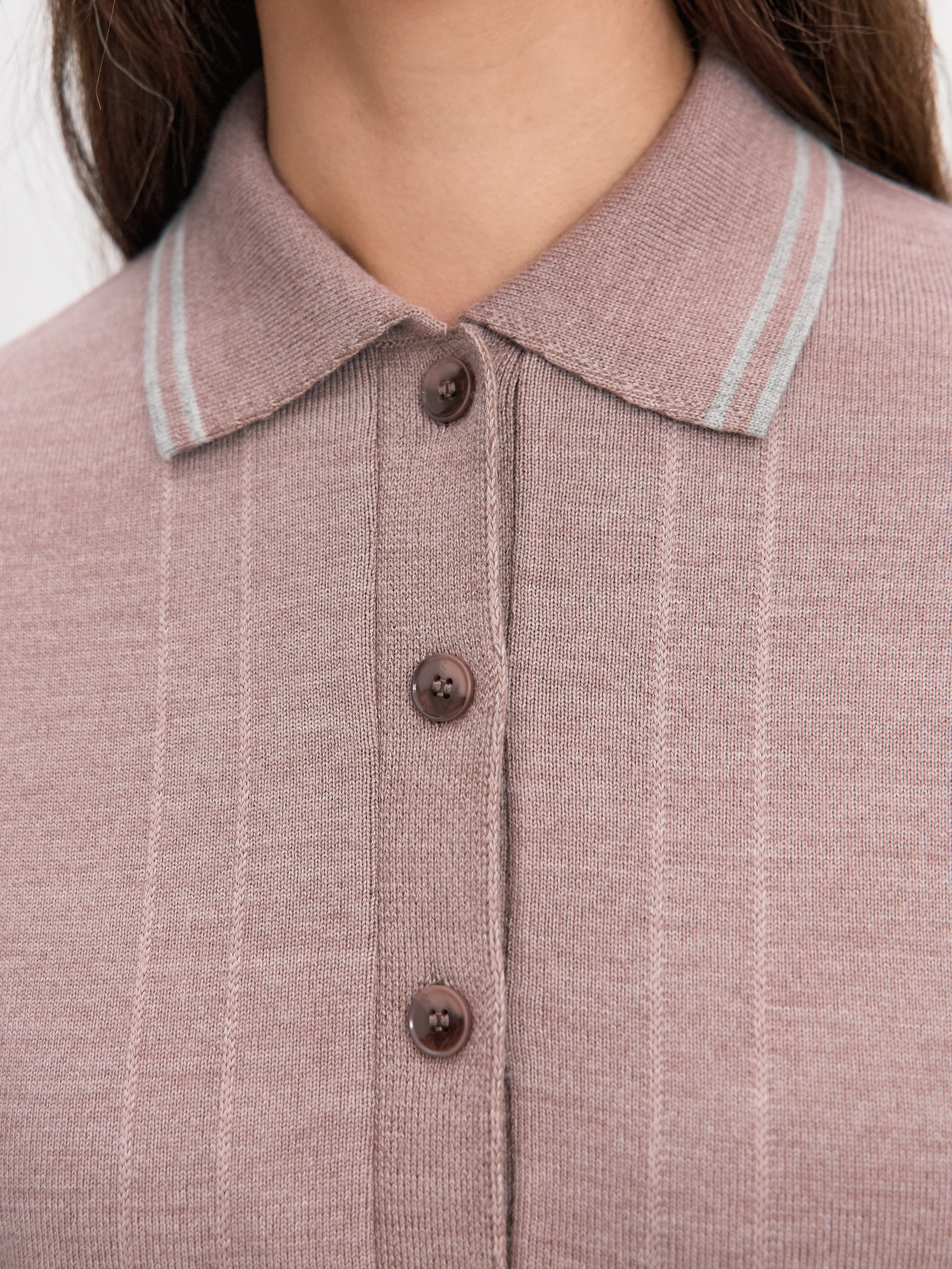 Кайли джемпер трикотажный (розовато-серый, 44-46)