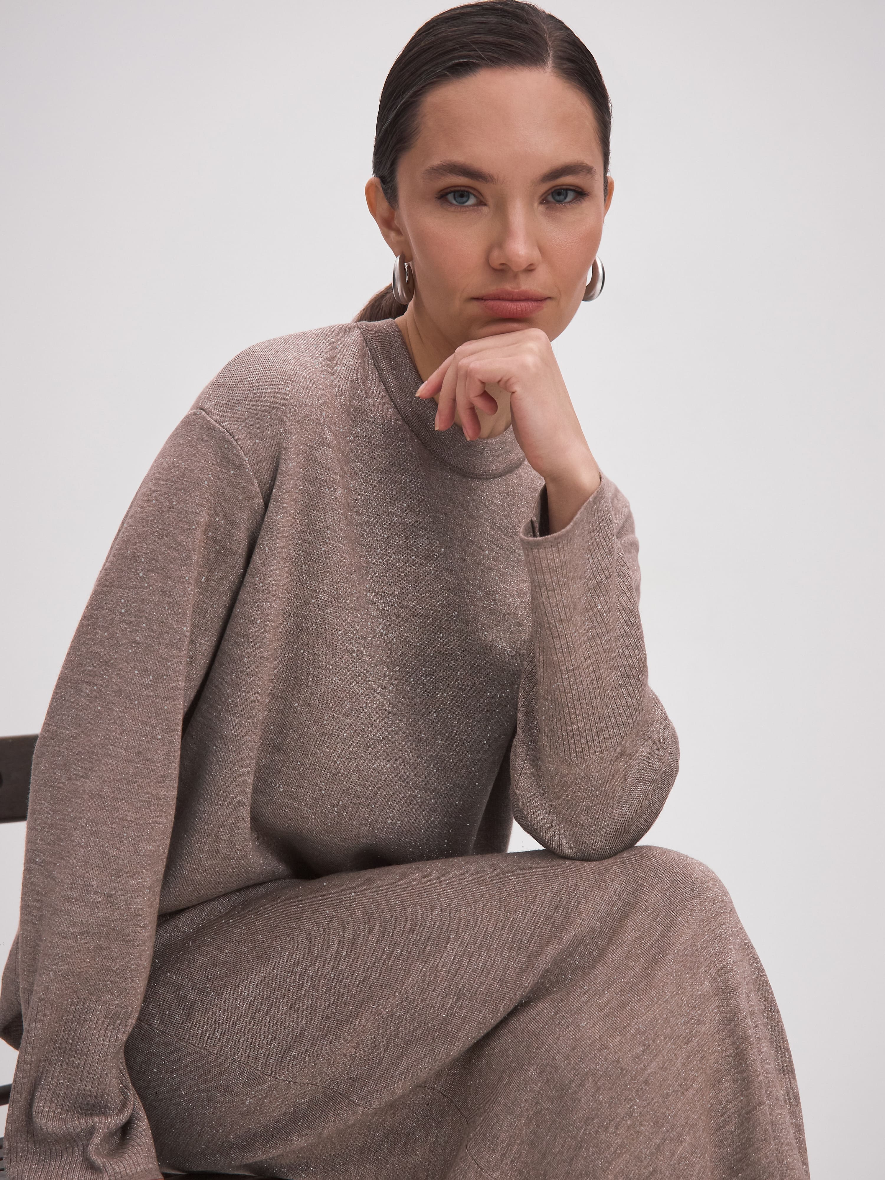 Ингрит джемпер трикотажный (какао, 44-46)