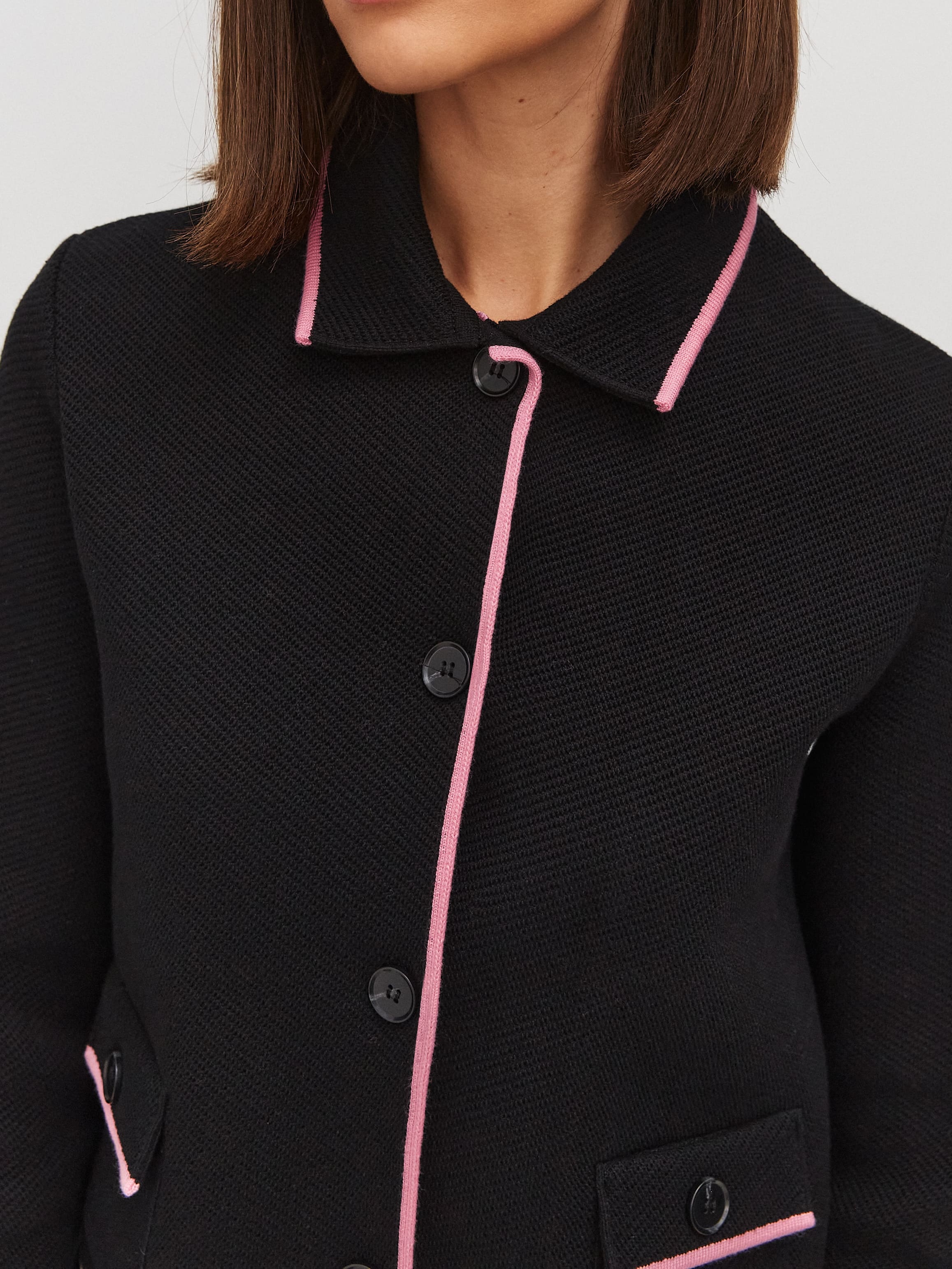 Элира жакет трикотажный (черный, 44-46)