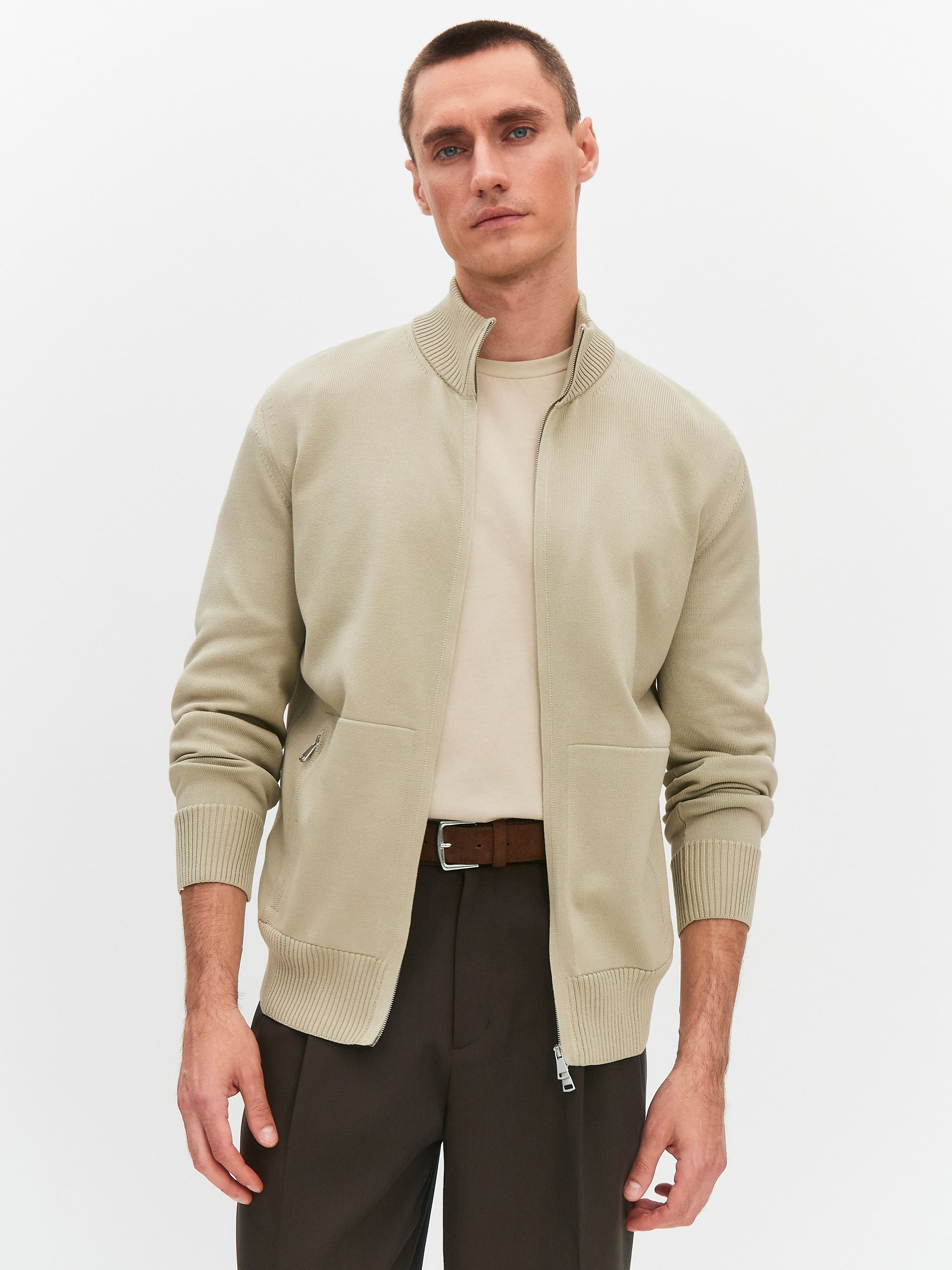 Коломбо кардиган трикотажный (песочный, 48/176-182)