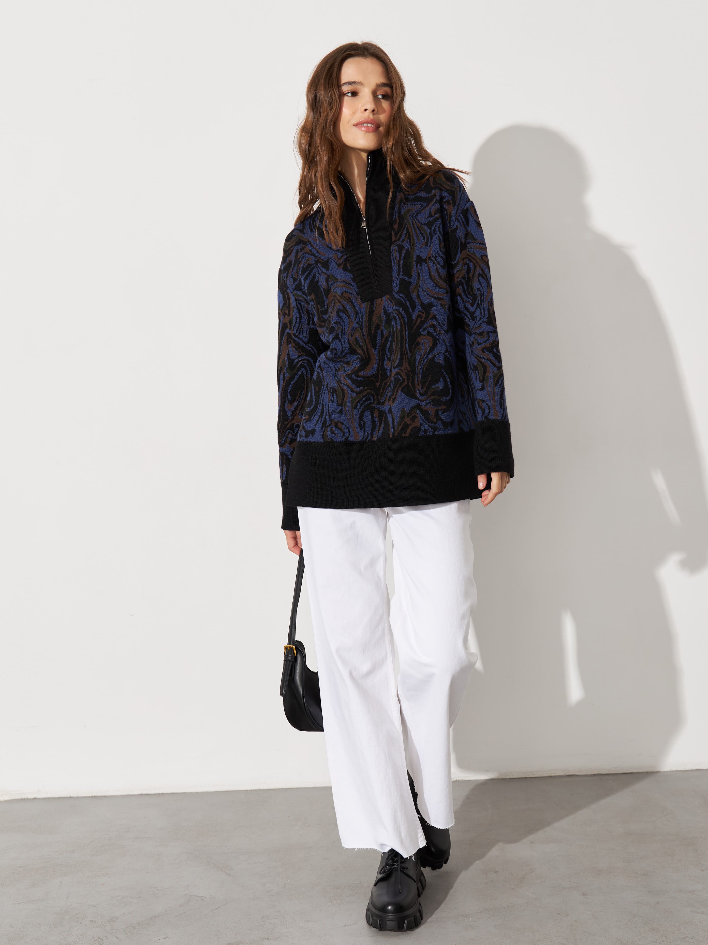 Грация джемпер трикотажный (черный, 44-46)