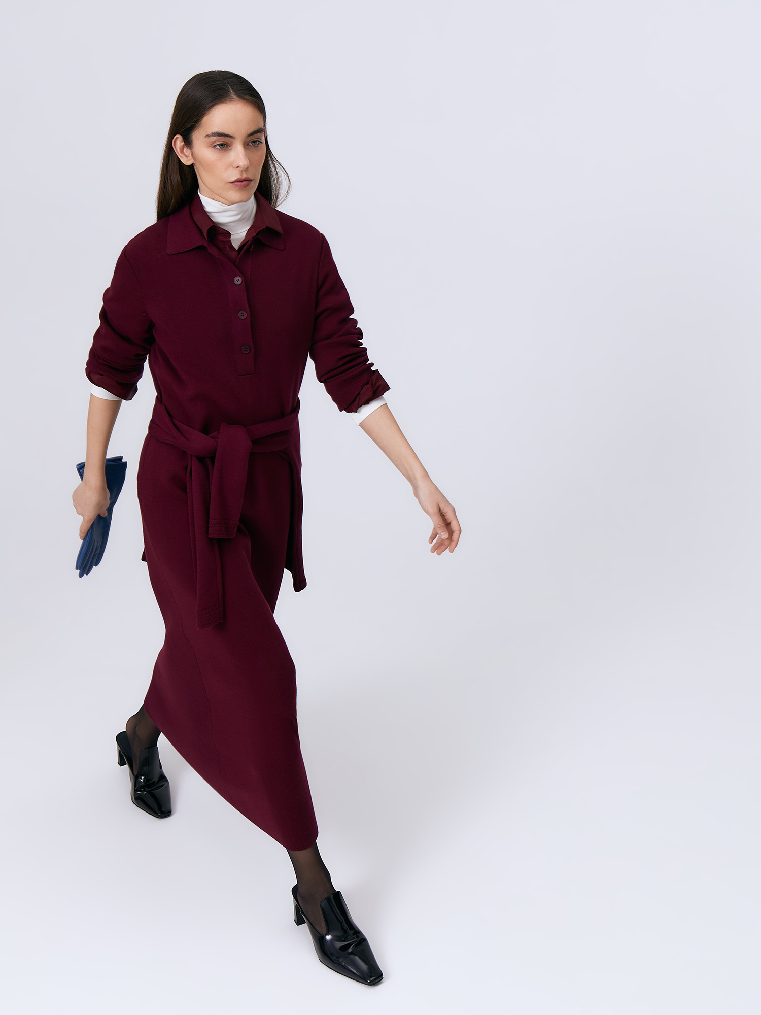 Сатори платье трикотажное (бордо, 44-46)