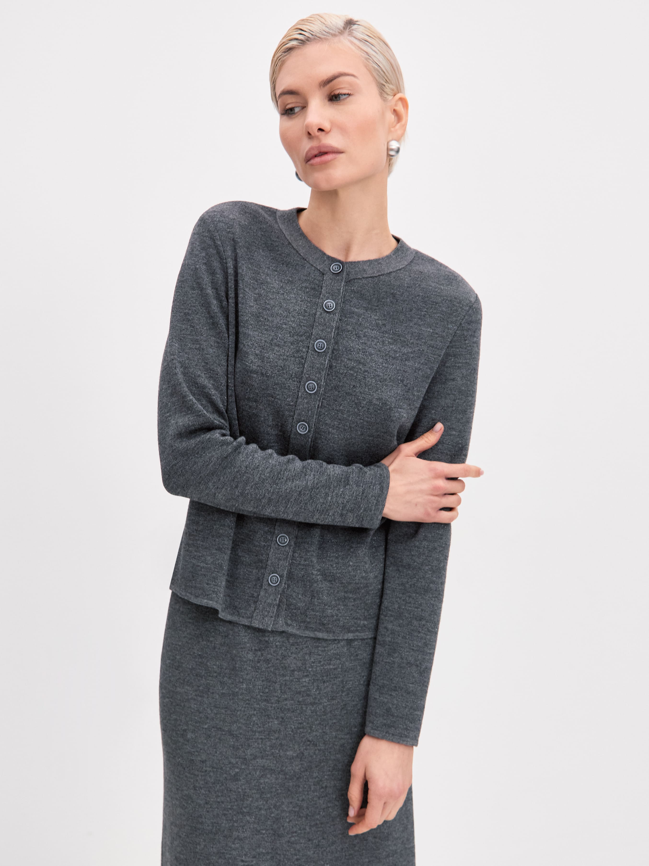 Розалин кардиган трикотажный (маренго, 44-46)