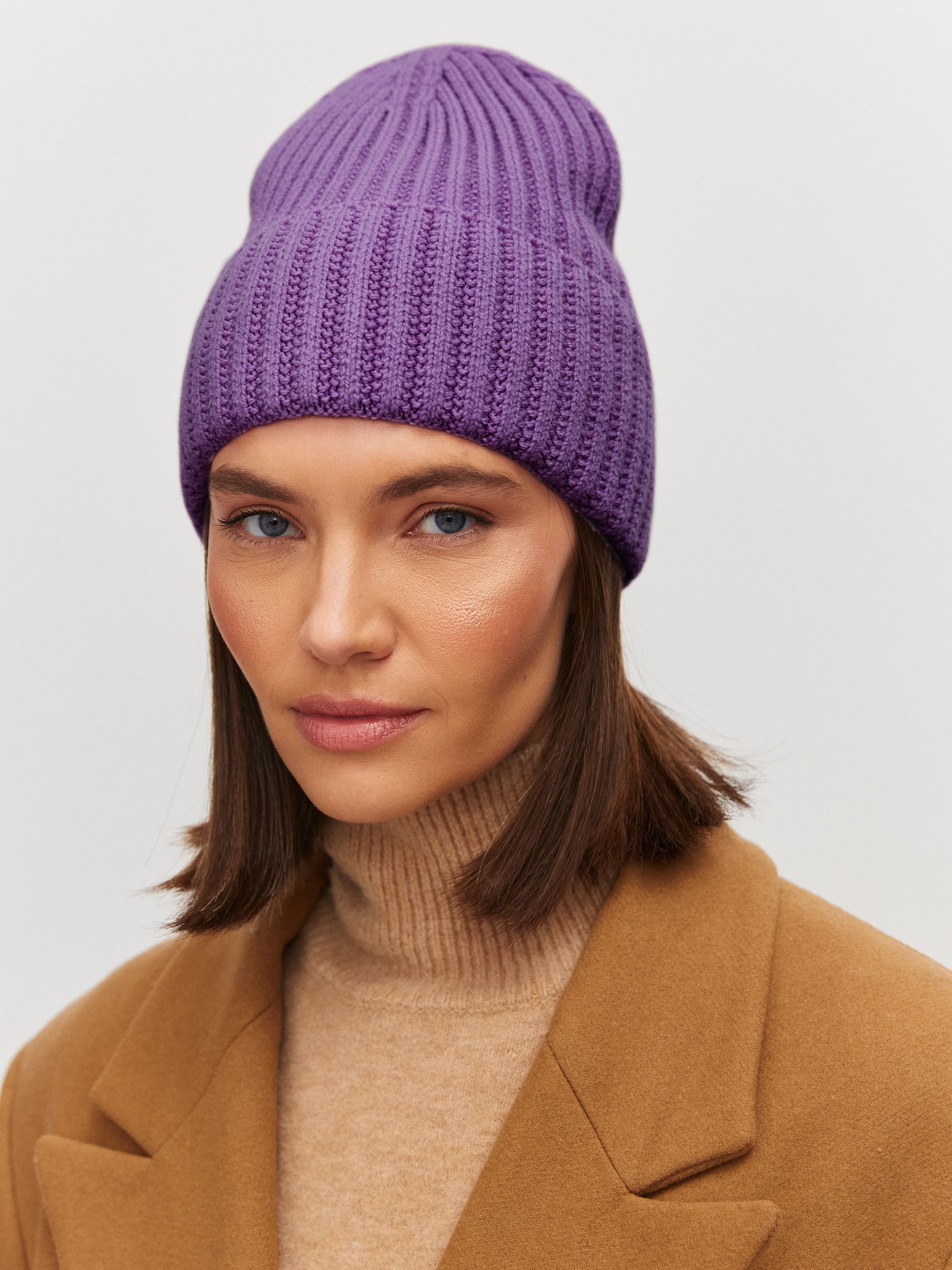 Лайт2 шапка трикотажная (сиреневый, 56-58)