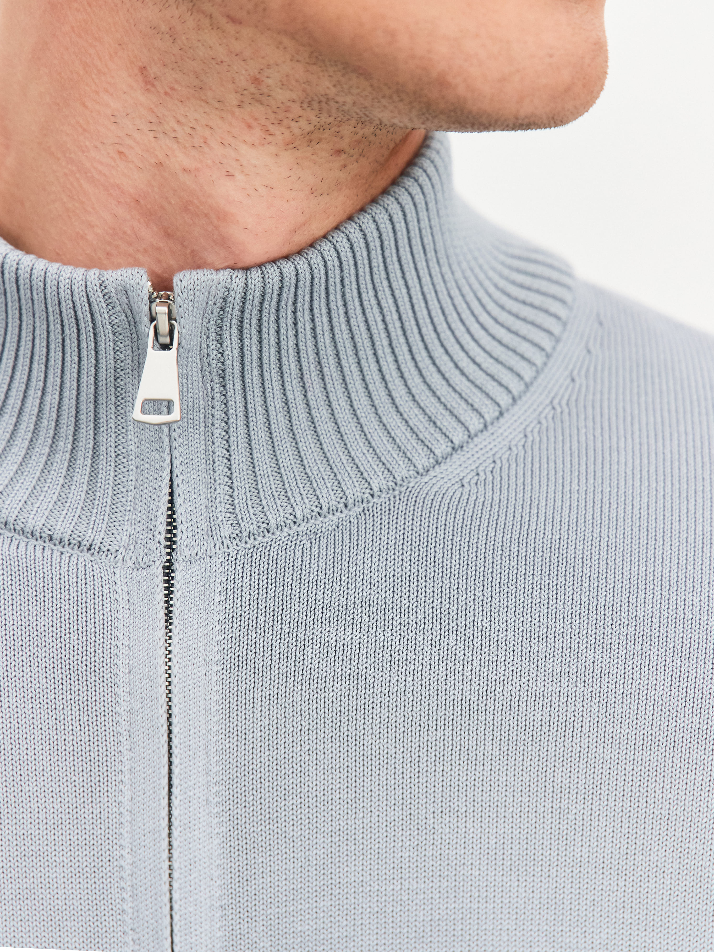 Коломбо кардиган трикотажный (серо-голубой, 48/176-182)