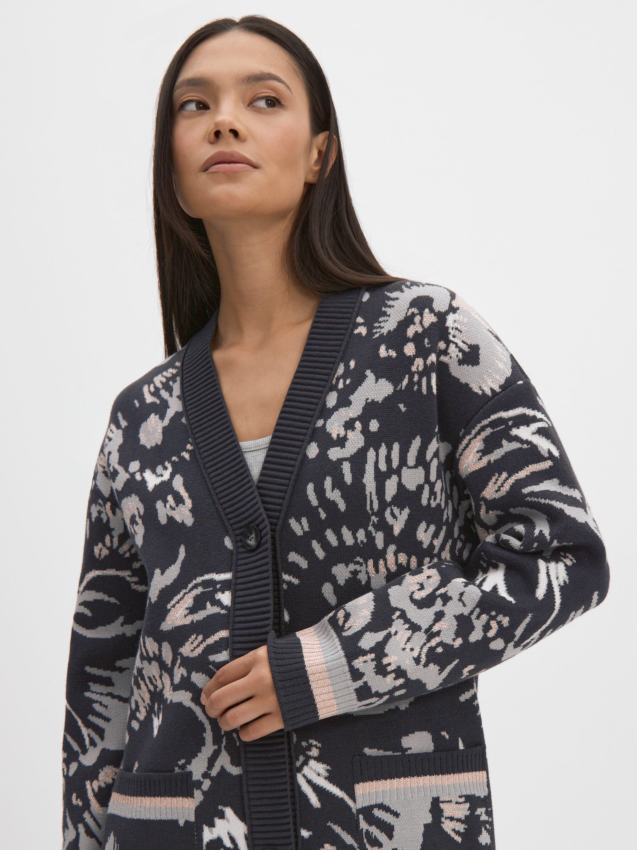 Гарда кардиган трикотажный (серый, 44-46)