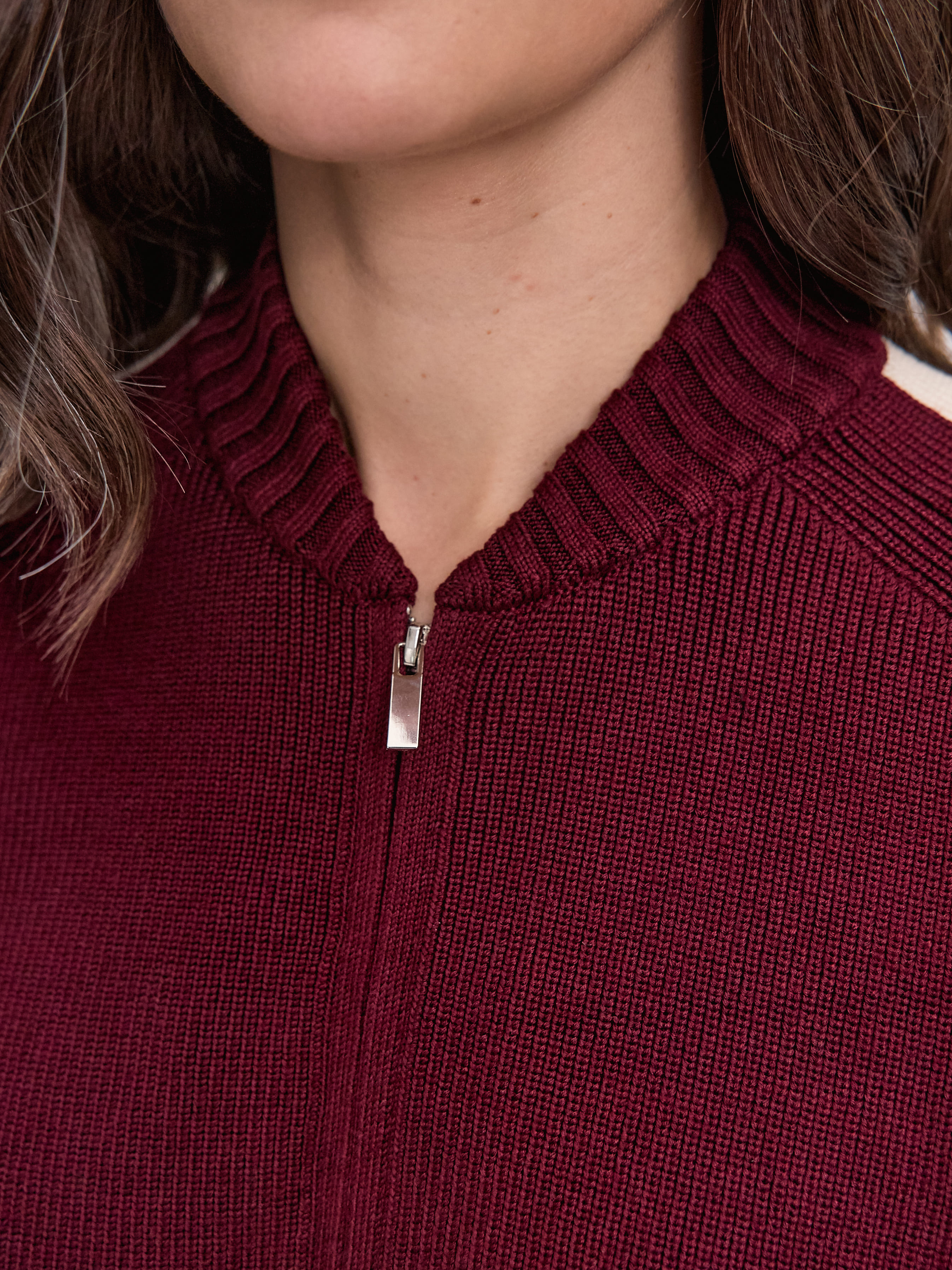 Энджел джемпер (бомбер) трикотажный (бордо, 44-46)