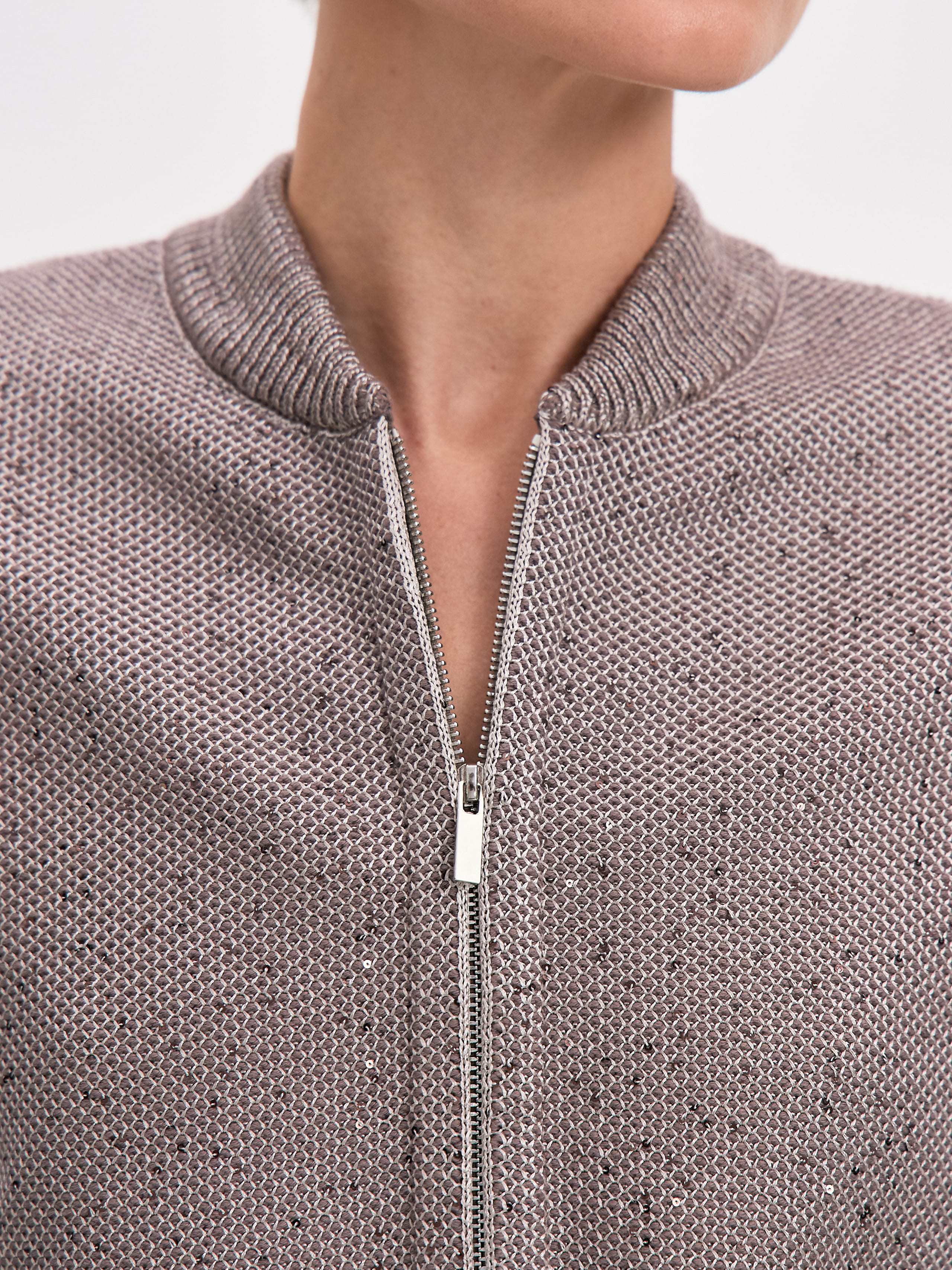 Рио кардиган (бомбер) трикотажный (кофе, 44-46)