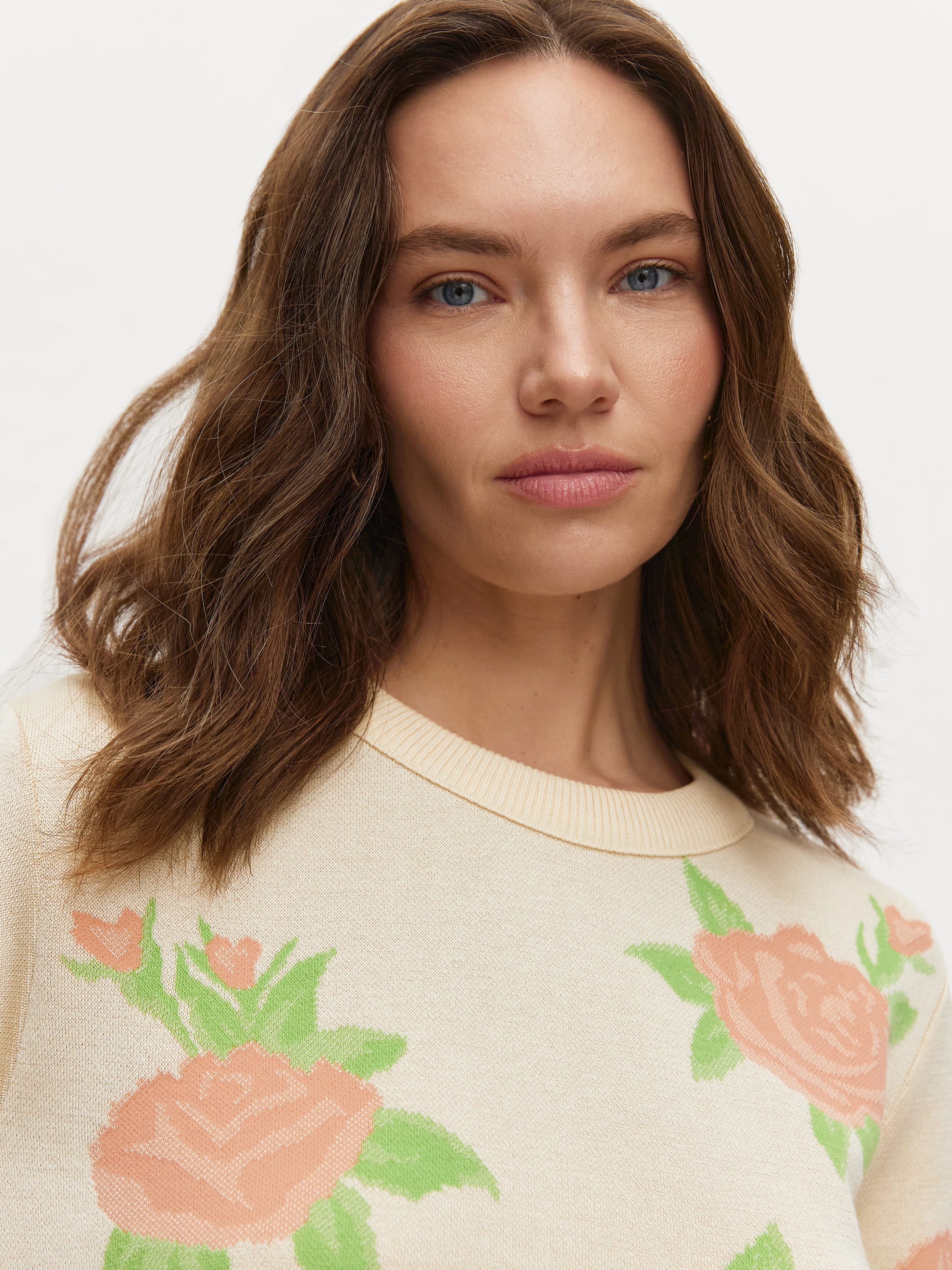 Рози джемпер трикотажный (кремовый, 44-46)