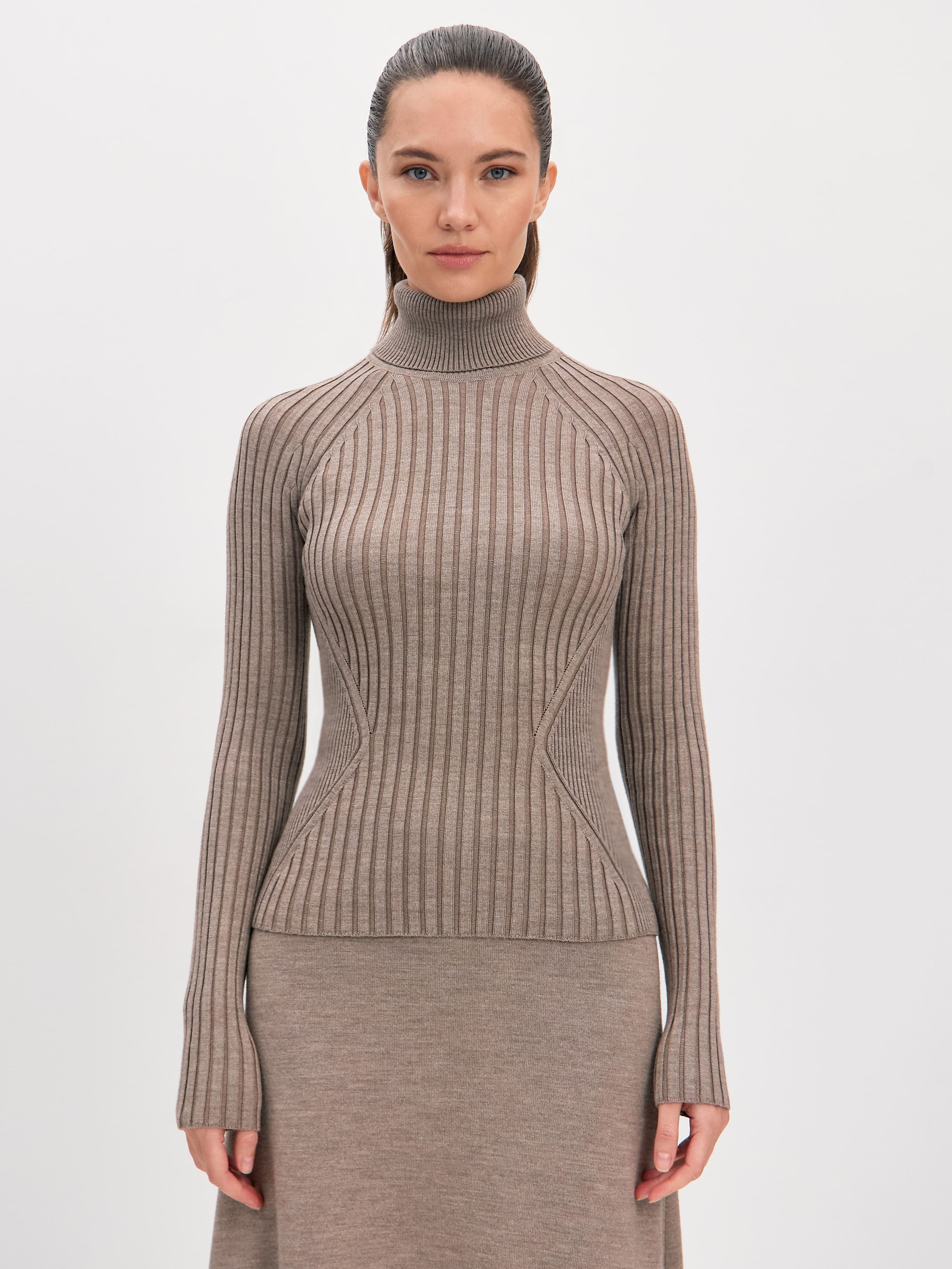 Люси водолазка трикотажная (какао, 44-46)