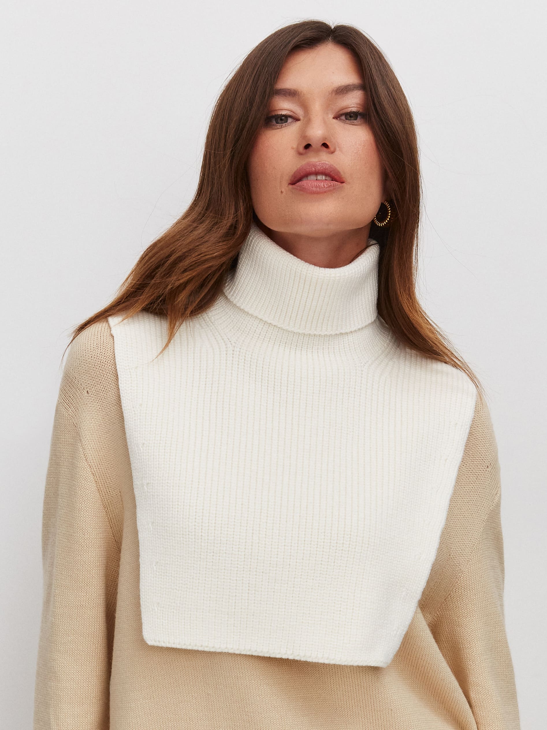 Катимо манишка трикотажная (белый)