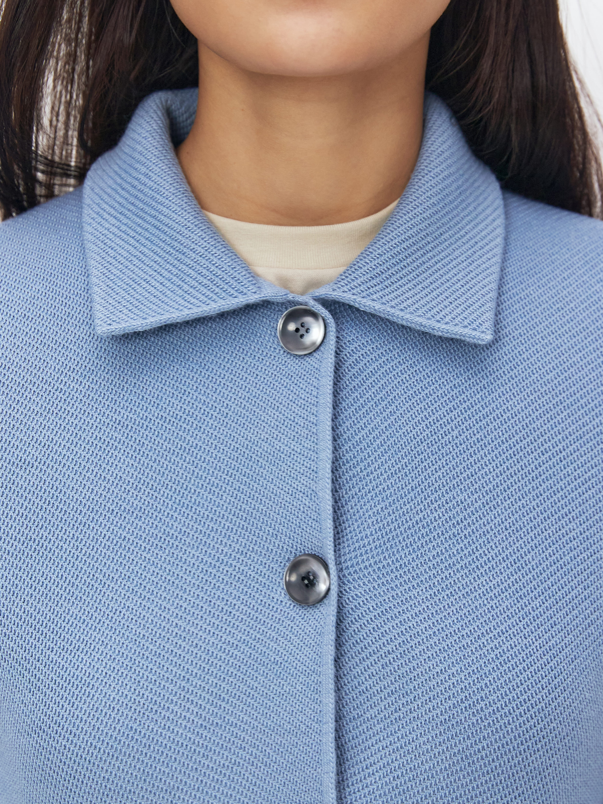 Аврора жакет трикотажный (серо-голубой, 44-46)