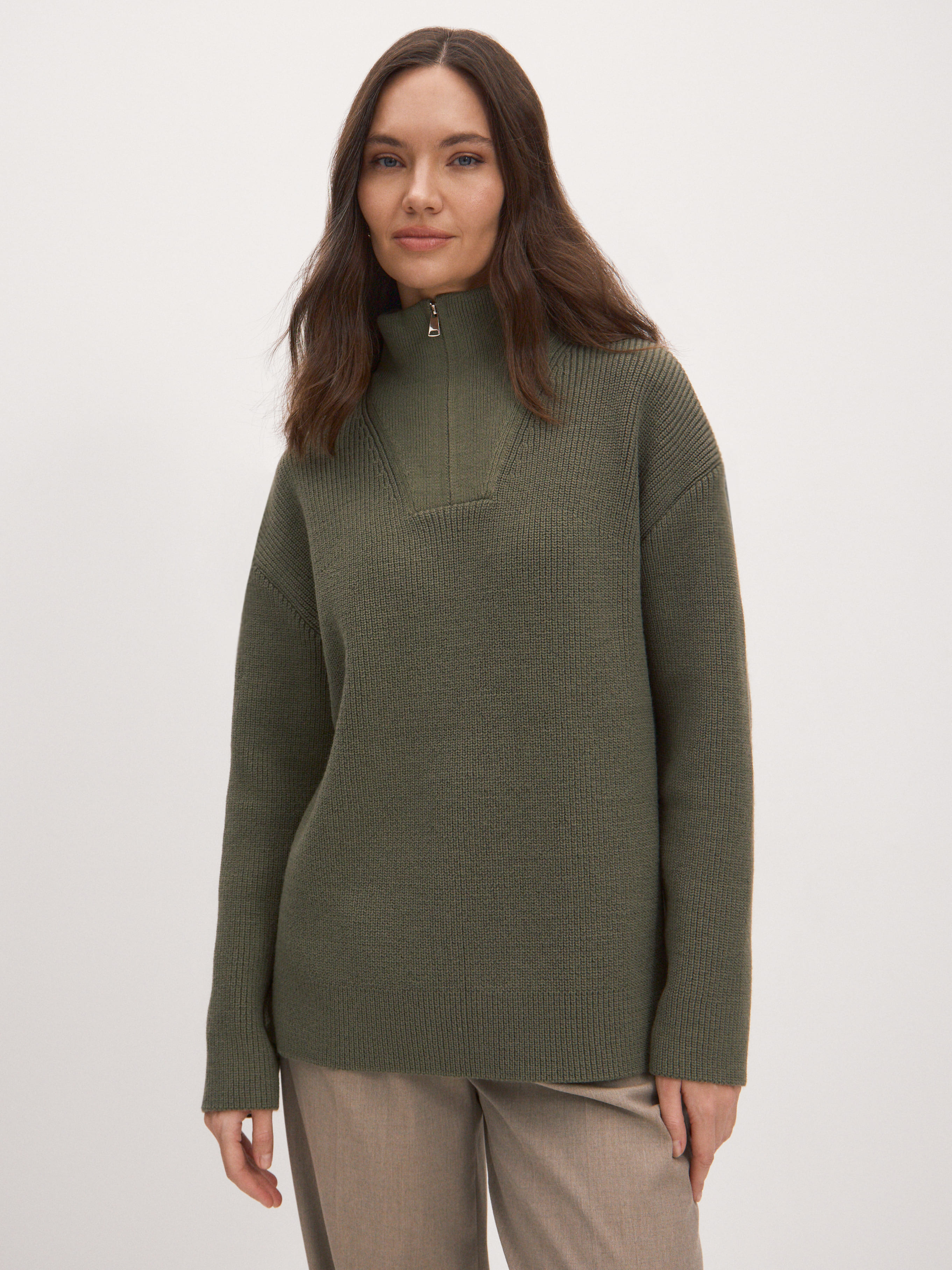 Ридми джемпер трикотажный (оливковый, 44-46)