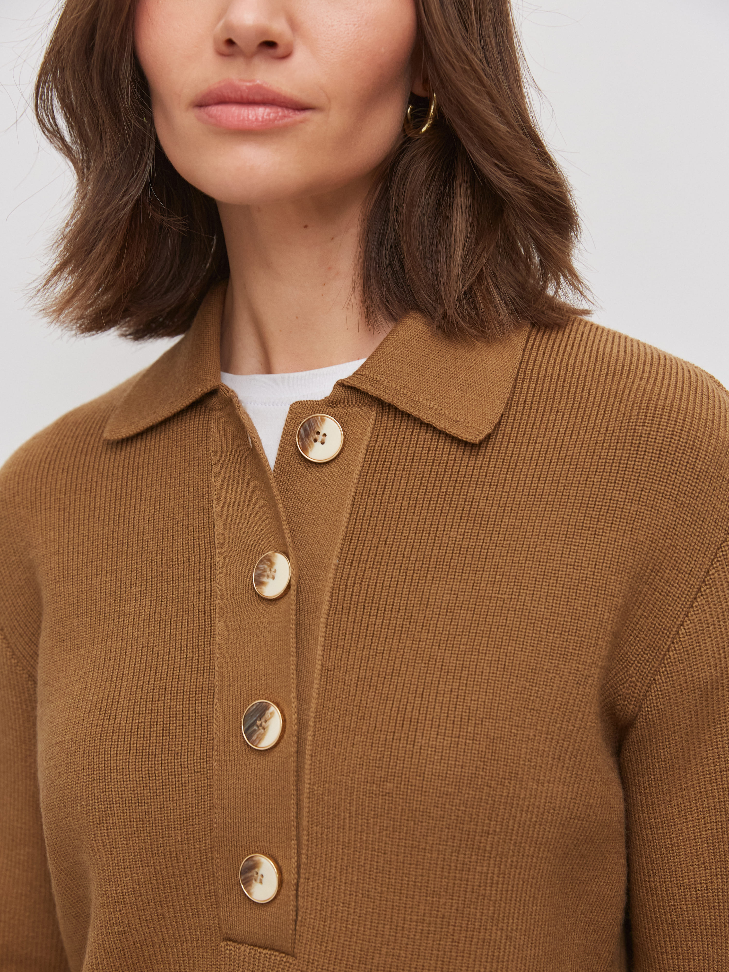 Крафт джемпер трикотажный (бежевый, 44-46)