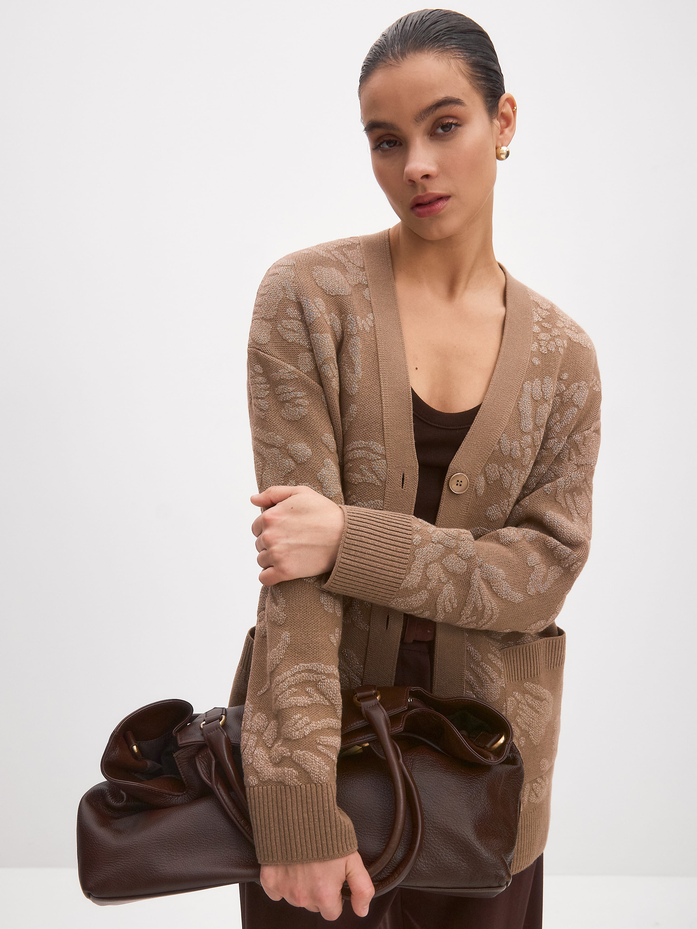 Орли кардиган трикотажный (какао, 44-46)