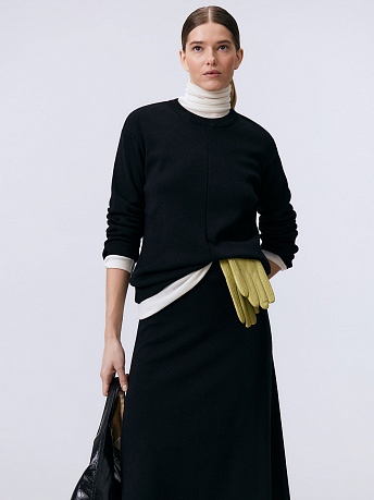 Джемпер из шерсти мериноса и вискозы Меридиан