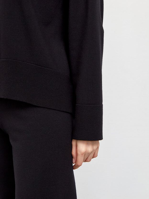 Дания джемпер трикотажный (черный, 44-46)