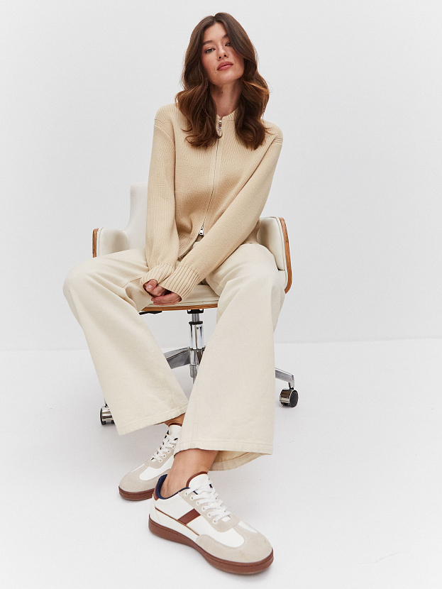 Эльба джемпер (бомбер) трикотажный (кремовый, 44-46)