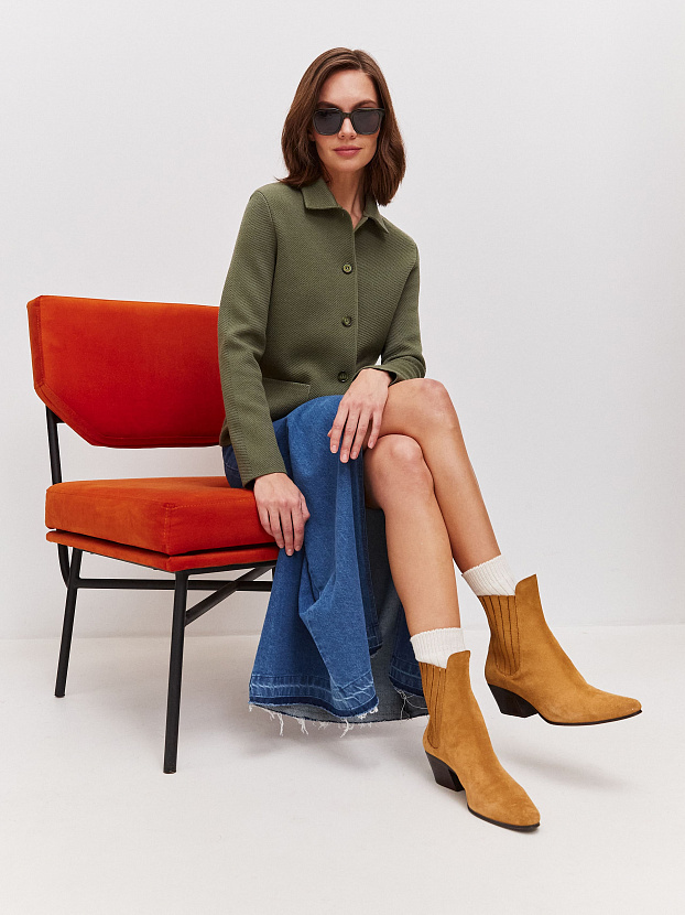 Аврора жакет трикотажный (полынь, 44-46)