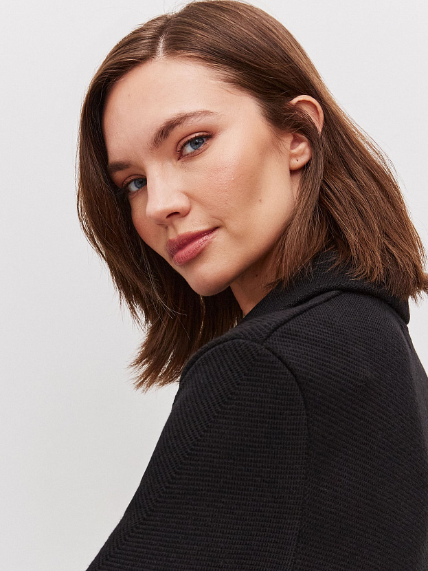 Аврора жакет трикотажный (черный, 44-46)