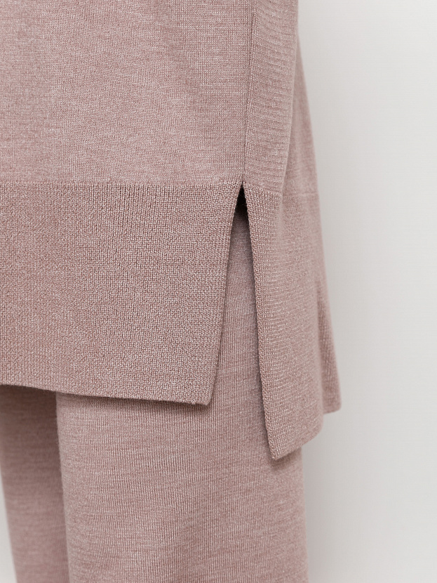 Сатурн костюм (джемпер+брюки) трикотажный (розовато-серый, 40-42/164-170)