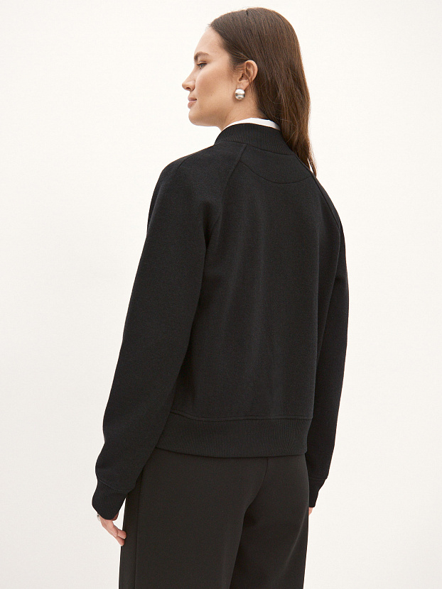 Арте кардиган (бомбер) трикотажный (черный, 44-46)