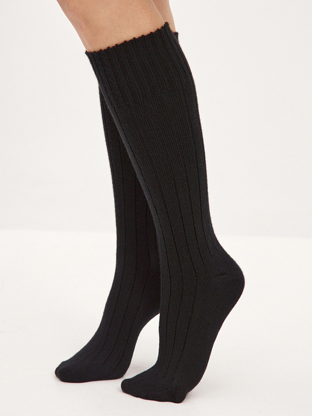 Гольфы трикотажные Степ (черный, 36-40)