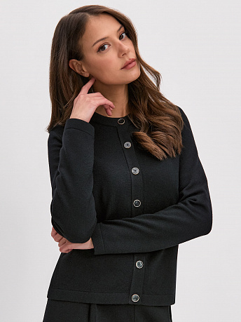 Кардиган из шерсти мериноса и вискозы Мята