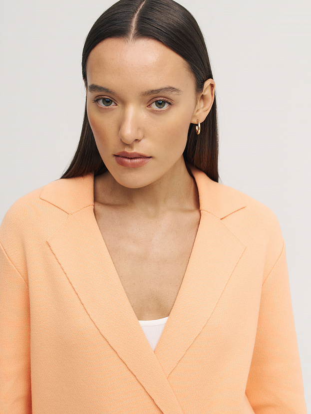Монако пиджак трикотажный (абрикосовый, 44-46)
