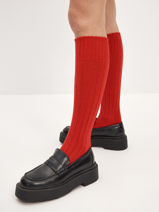 Гольфы трикотажные Степ (красный, 36-40)