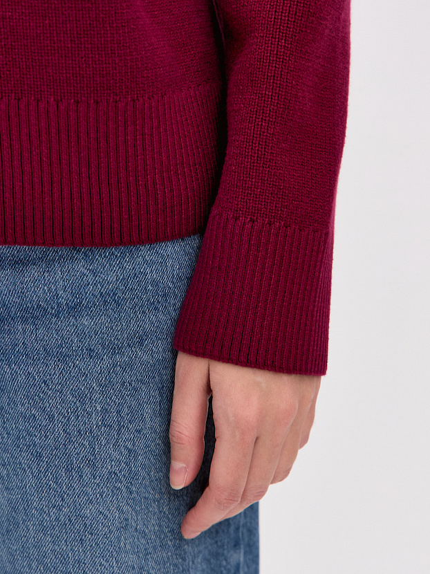 Авилон джемпер трикотажный (вишневый, 44-46)