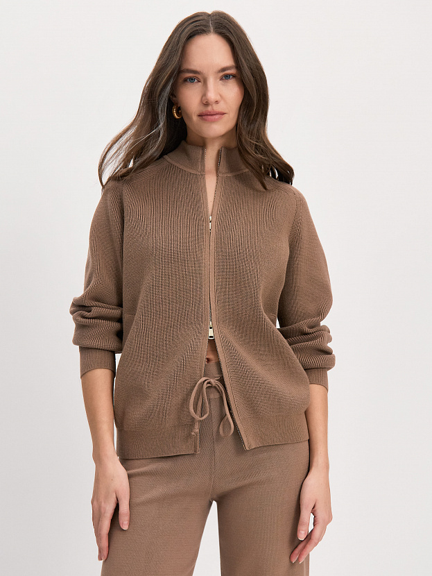 Денвер джемпер (бомбер) трикотажный (какао, 44-46)