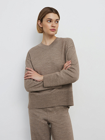 Джемпер из шерсти мериноса и вискозы Дания