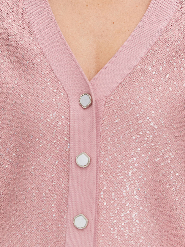 Дюна кардиган трикотажный (темно-розовый, 44-46)