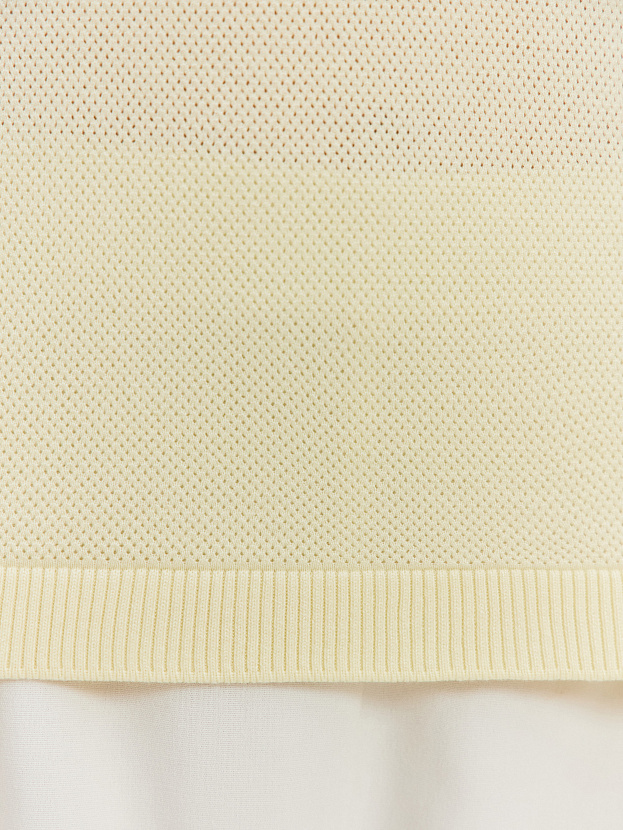 Эмма джемпер без рукавов трикотажный (бледно-желтый, 44-46)