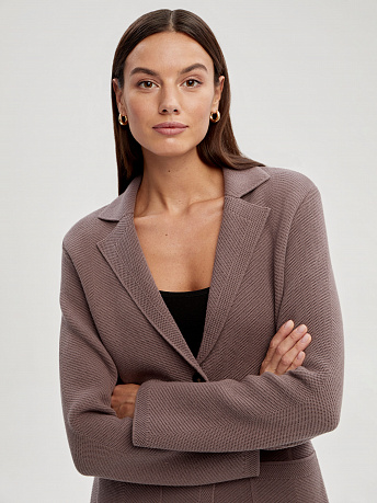 Жакет полуприлегающий из хлопка Рута