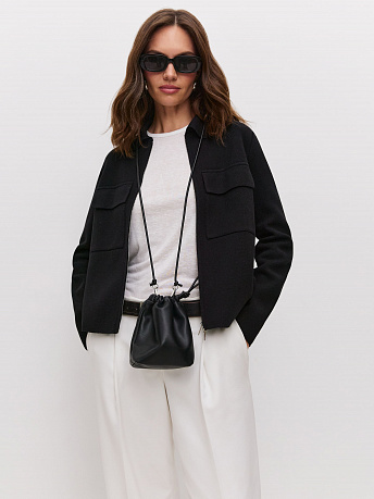 Жакет с акцентными карманами Давиль