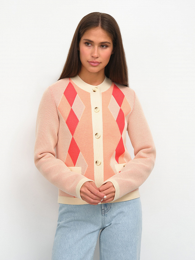 Софи жакет трикотажный (кремовый, 44-46)